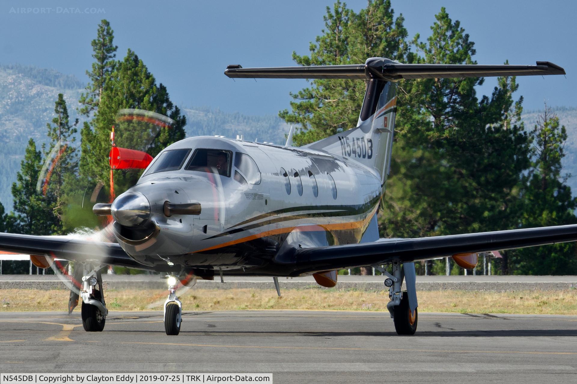 N545DB, 2017 Pilatus PC-12/47E C/N 1740, Truckee Airport California 2019.