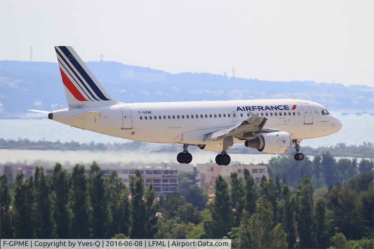 F-GPME, 1996 Airbus A319-113 C/N 625, Airbus A319-113, On final Rwy 31R, Marseille-Provence Airport (LFML-MRS)