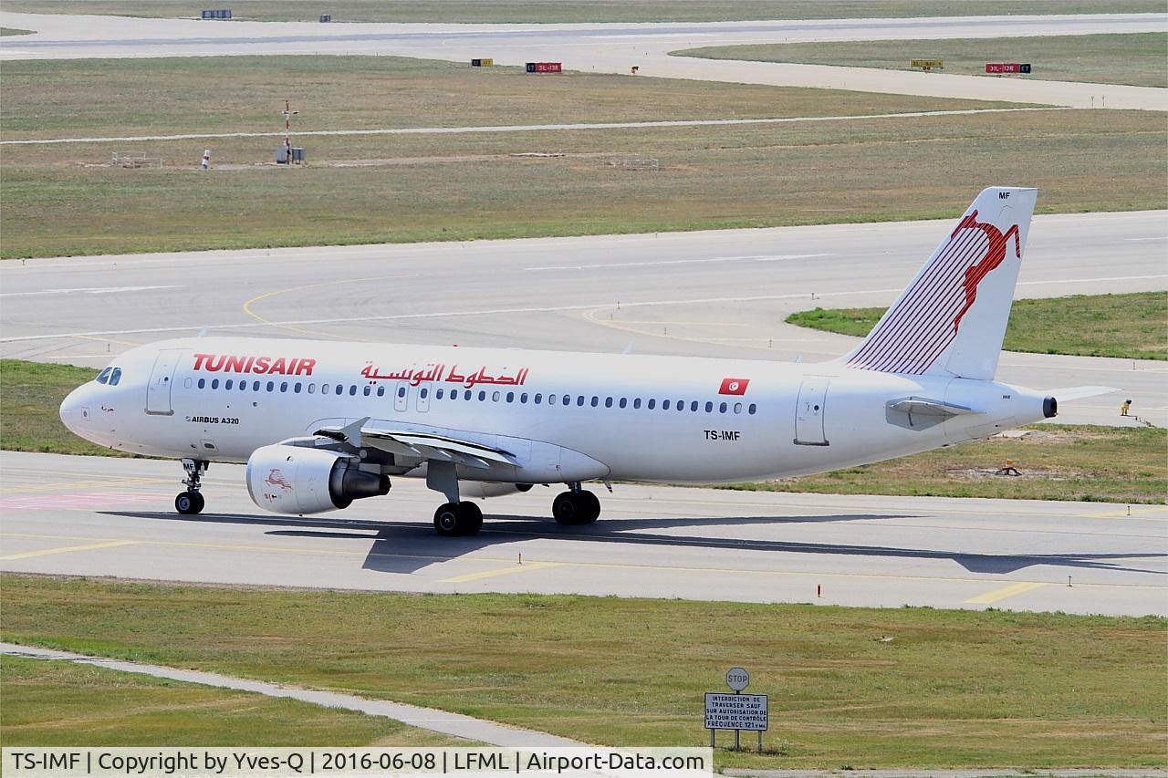 TS-IMF, 1992 Airbus A320-211 C/N 0370, Airbus A320-211, Holding point rwy 31R, Marseille-Provence Airport (LFML-MRS)