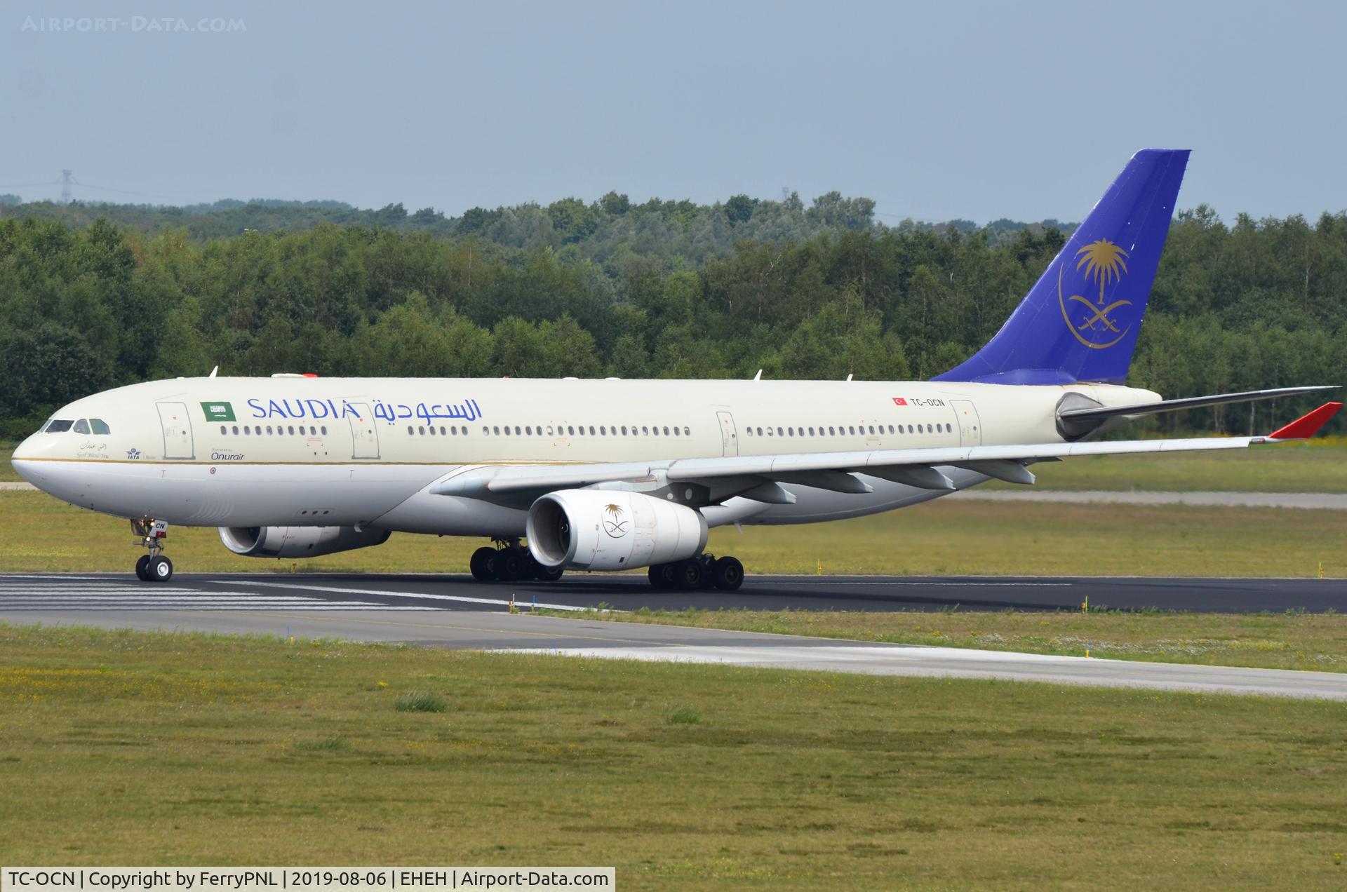 TC-OCN, 2003 Airbus A330-243 C/N 509, Saudia A332 to JED as SV5259