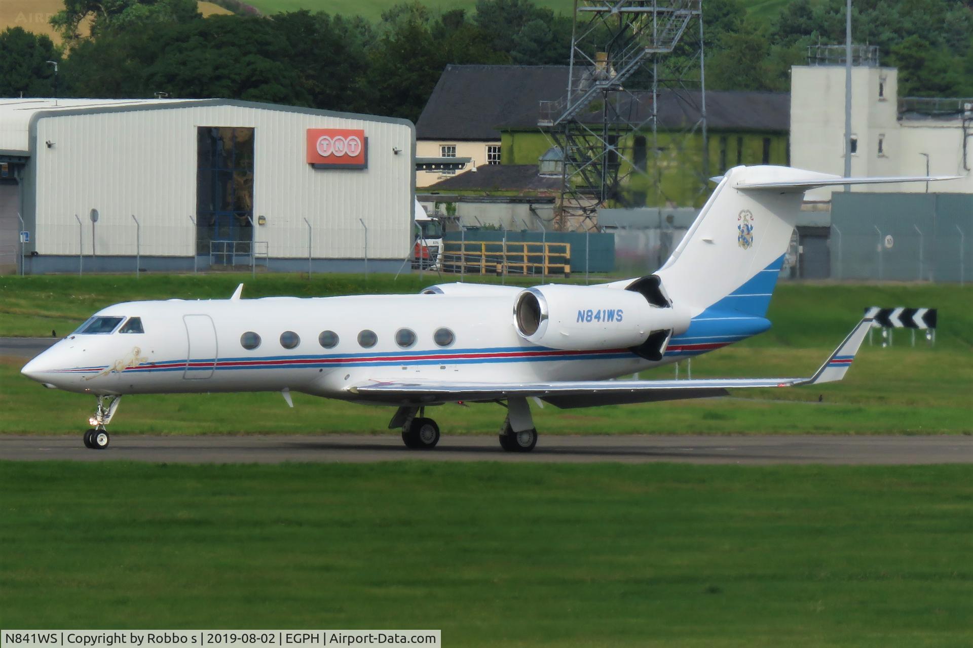 N841WS, 2007 Gulfstream Aerospace GIV-X (G450) C/N 4099, N841WS Gulfstream G450 at Edinburgh Airport Scotland.