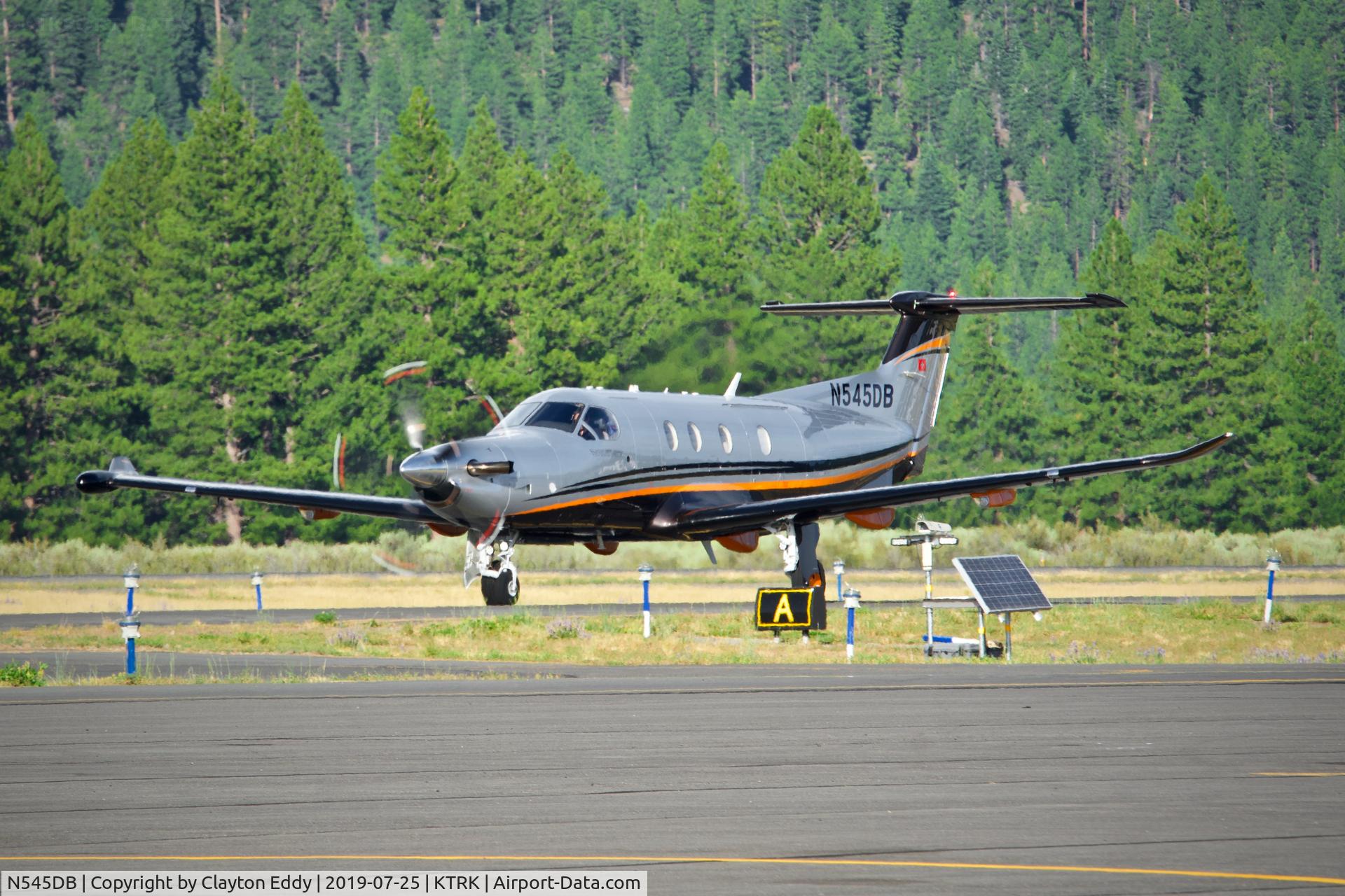 N545DB, 2017 Pilatus PC-12/47E C/N 1740, Truckee Airport California 2019.