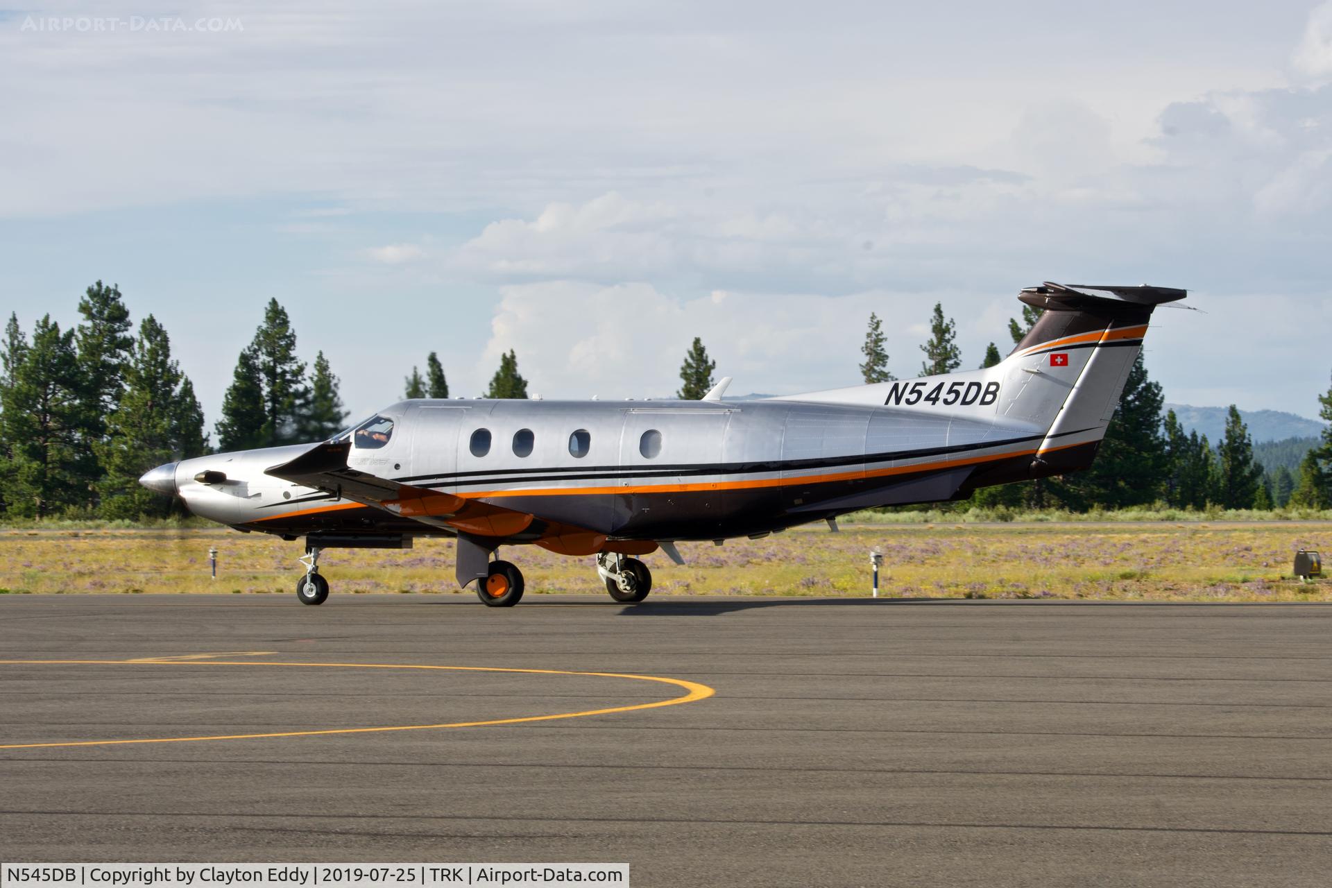 N545DB, 2017 Pilatus PC-12/47E C/N 1740, Truckee Airport California 2019.