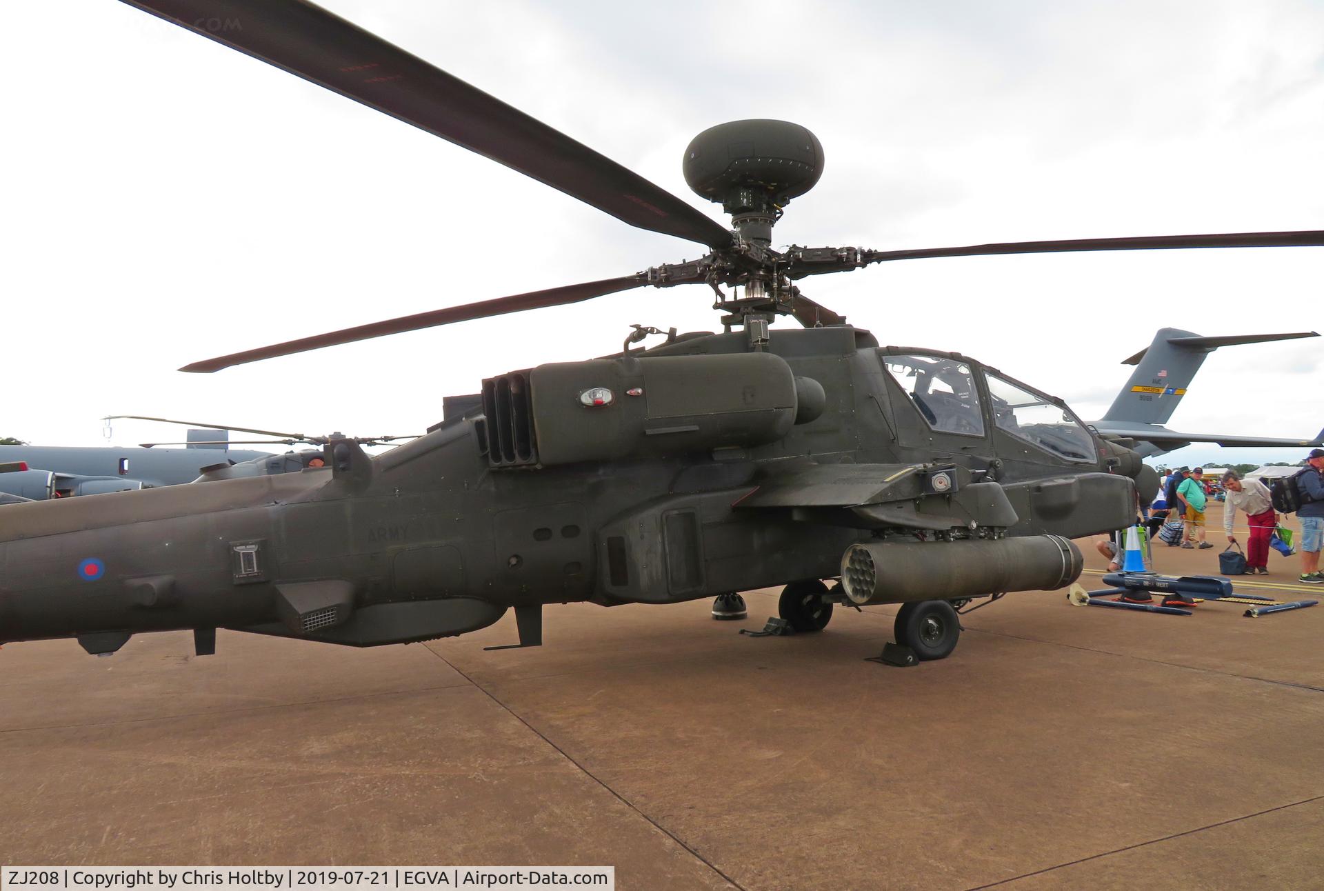 ZJ208, 2003 Westland Apache AH.1 C/N WAH.42, Static at RIAT 2019 RAF Fairford