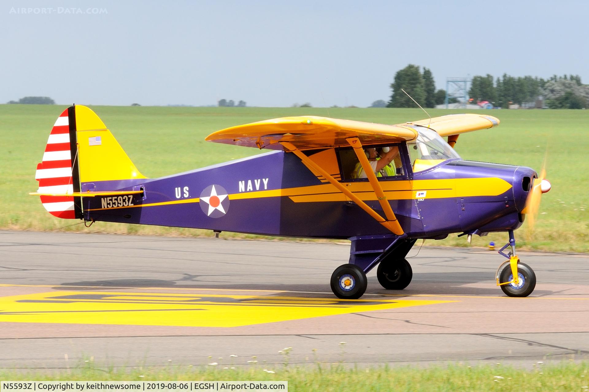 N5593Z, 1962 Piper PA-22-108 Colt C/N 22-9404, Nice all day visitor.