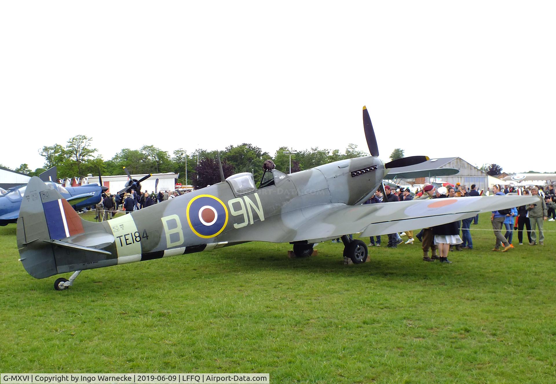 G-MXVI, 1945 Supermarine 361 Spitfire LF.XVIe C/N CBAF.IX.4394, Supermarine Spitfire LF XVIe at the Meeting Aerien 2019, La-Ferte-Alais