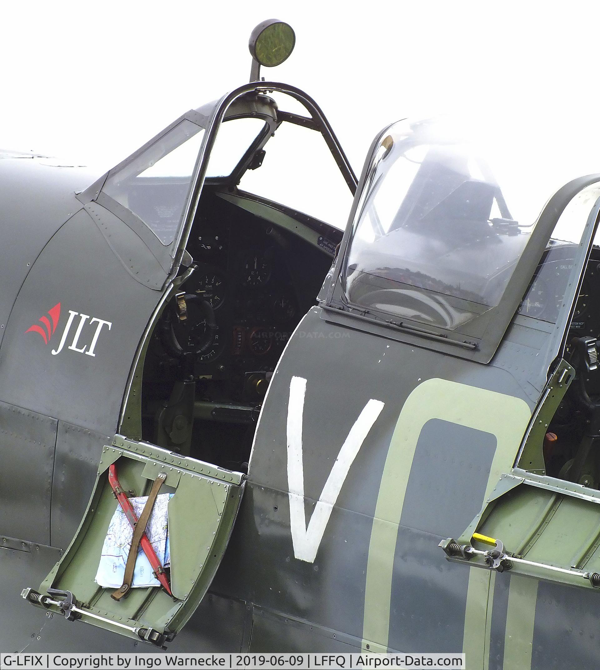 G-LFIX, 1944 Supermarine 509 Spitfire LF.IX (T.IX) C/N CBAF.8463, Supermarine Spitfire LF IX (T IX) at the Meeting Aerien 2019, La-Ferte-Alais