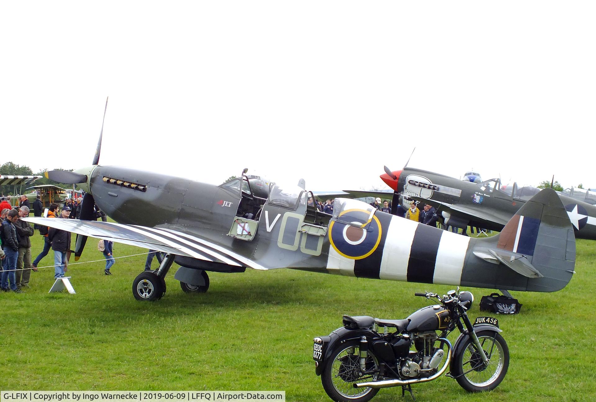 G-LFIX, 1944 Supermarine 509 Spitfire LF.IX (T.IX) C/N CBAF.8463, Supermarine Spitfire LF IX (T IX) at the Meeting Aerien 2019, La-Ferte-Alais