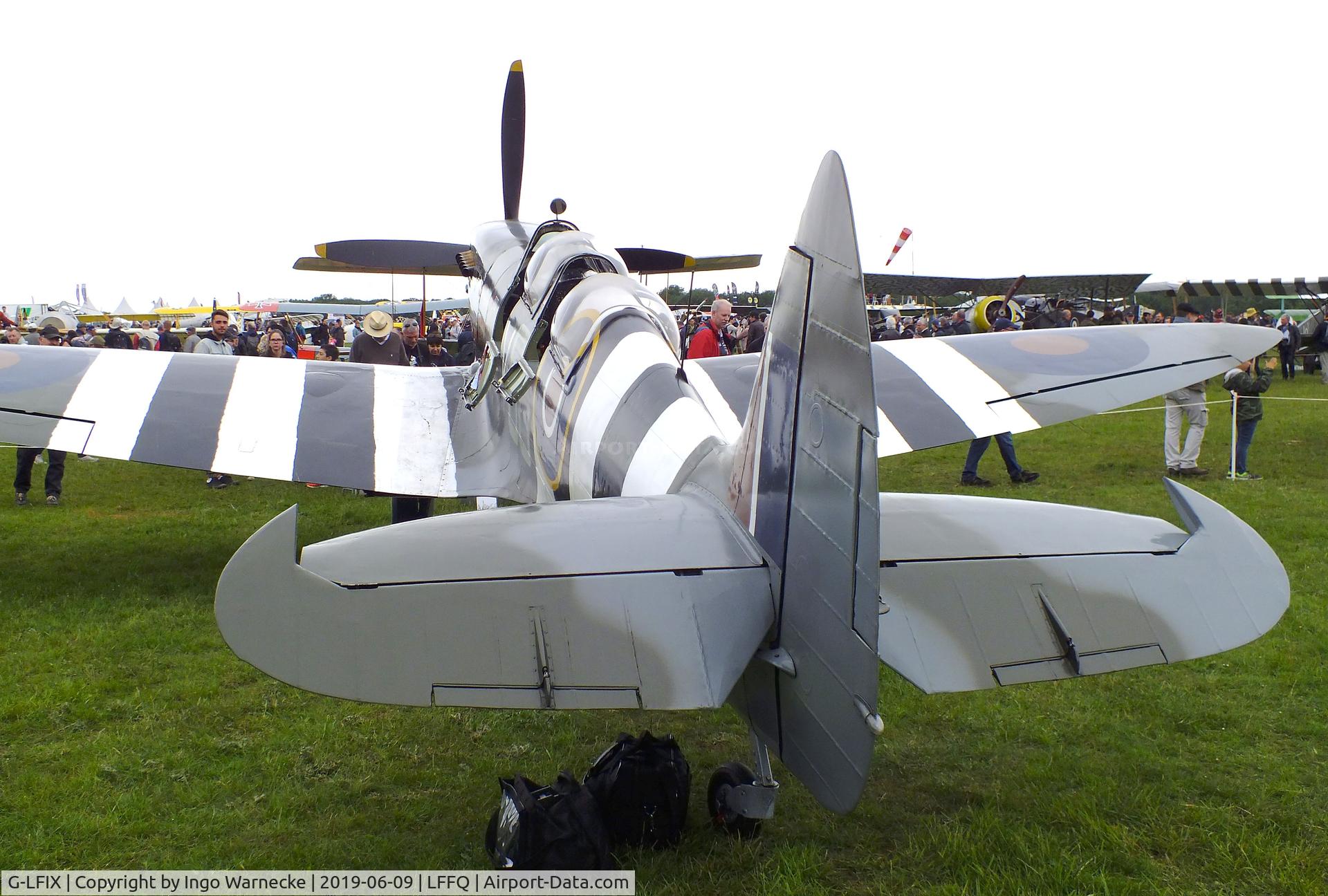 G-LFIX, 1944 Supermarine 509 Spitfire LF.IX (T.IX) C/N CBAF.8463, Supermarine Spitfire LF IX (T IX) at the Meeting Aerien 2019, La-Ferte-Alais