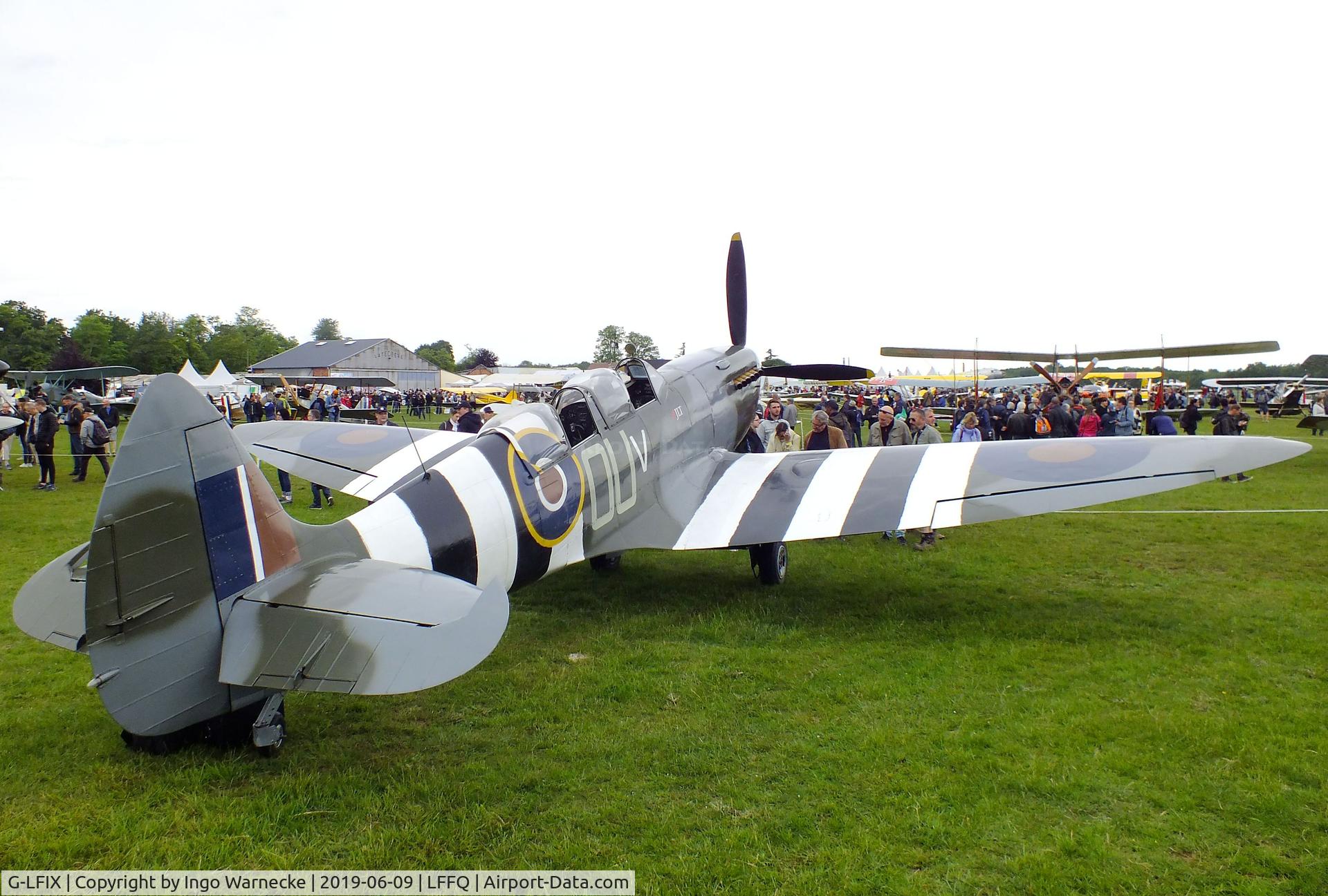 G-LFIX, 1944 Supermarine 509 Spitfire LF.IX (T.IX) C/N CBAF.8463, Supermarine Spitfire LF IX (T IX) at the Meeting Aerien 2019, La-Ferte-Alais