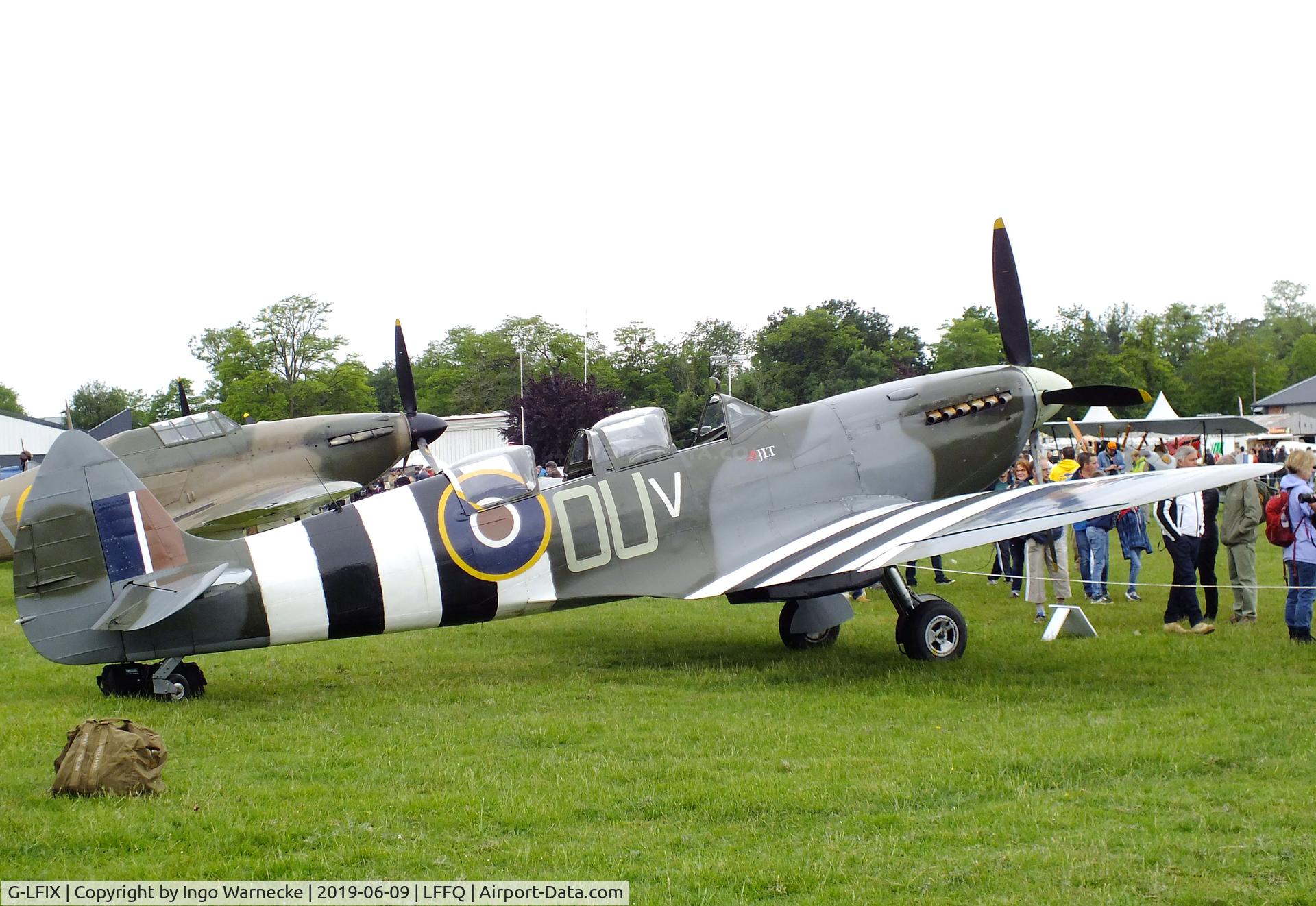 G-LFIX, 1944 Supermarine 509 Spitfire LF.IX (T.IX) C/N CBAF.8463, Supermarine Spitfire LF IX (T IX) at the Meeting Aerien 2019, La-Ferte-Alais