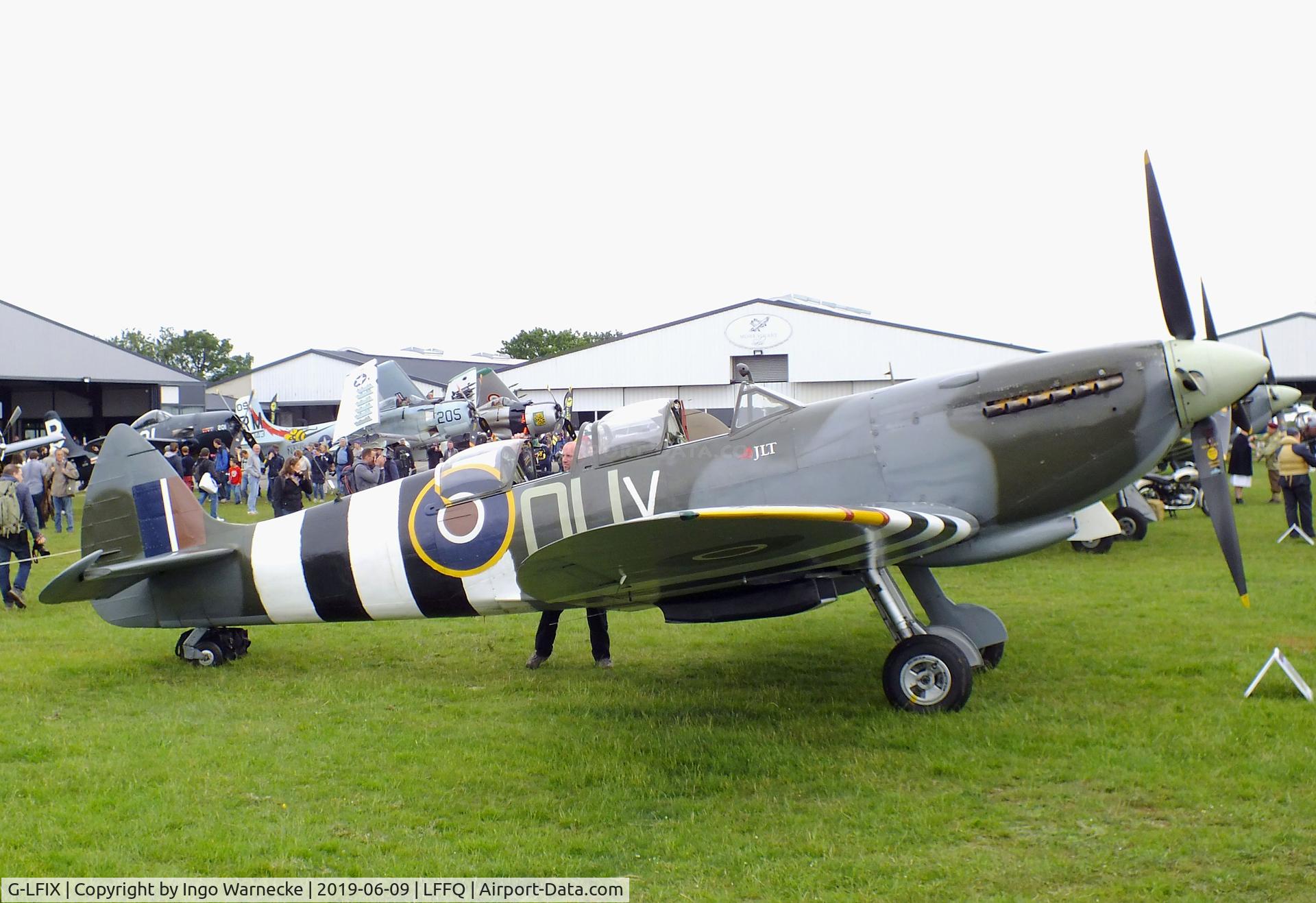 G-LFIX, 1944 Supermarine 509 Spitfire LF.IX (T.IX) C/N CBAF.8463, Supermarine Spitfire LF IX (T IX) at the Meeting Aerien 2019, La-Ferte-Alais