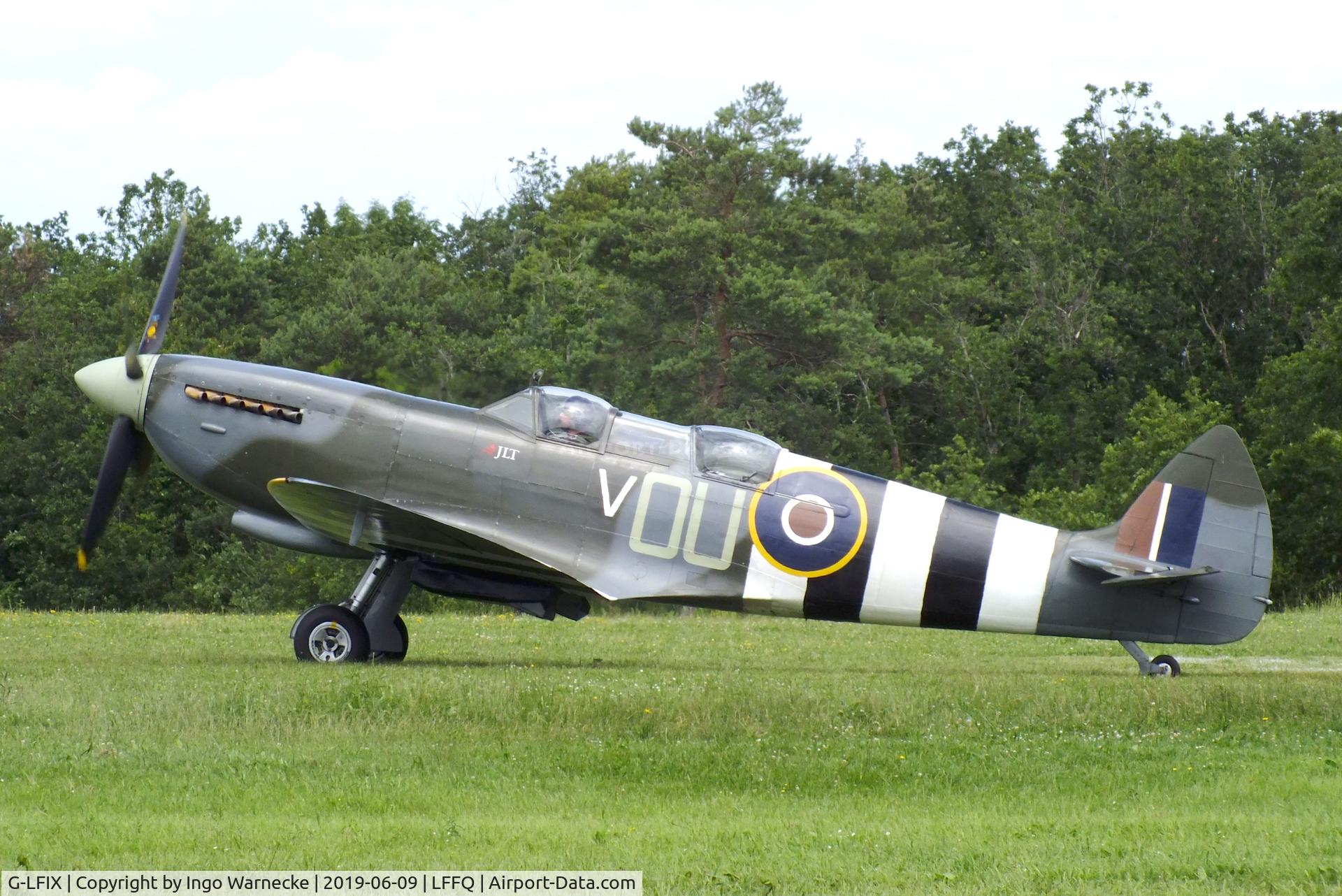 G-LFIX, 1944 Supermarine 509 Spitfire LF.IX (T.IX) C/N CBAF.8463, Supermarine Spitfire LF IX (T IX) at the Meeting Aerien 2019, La-Ferte-Alais