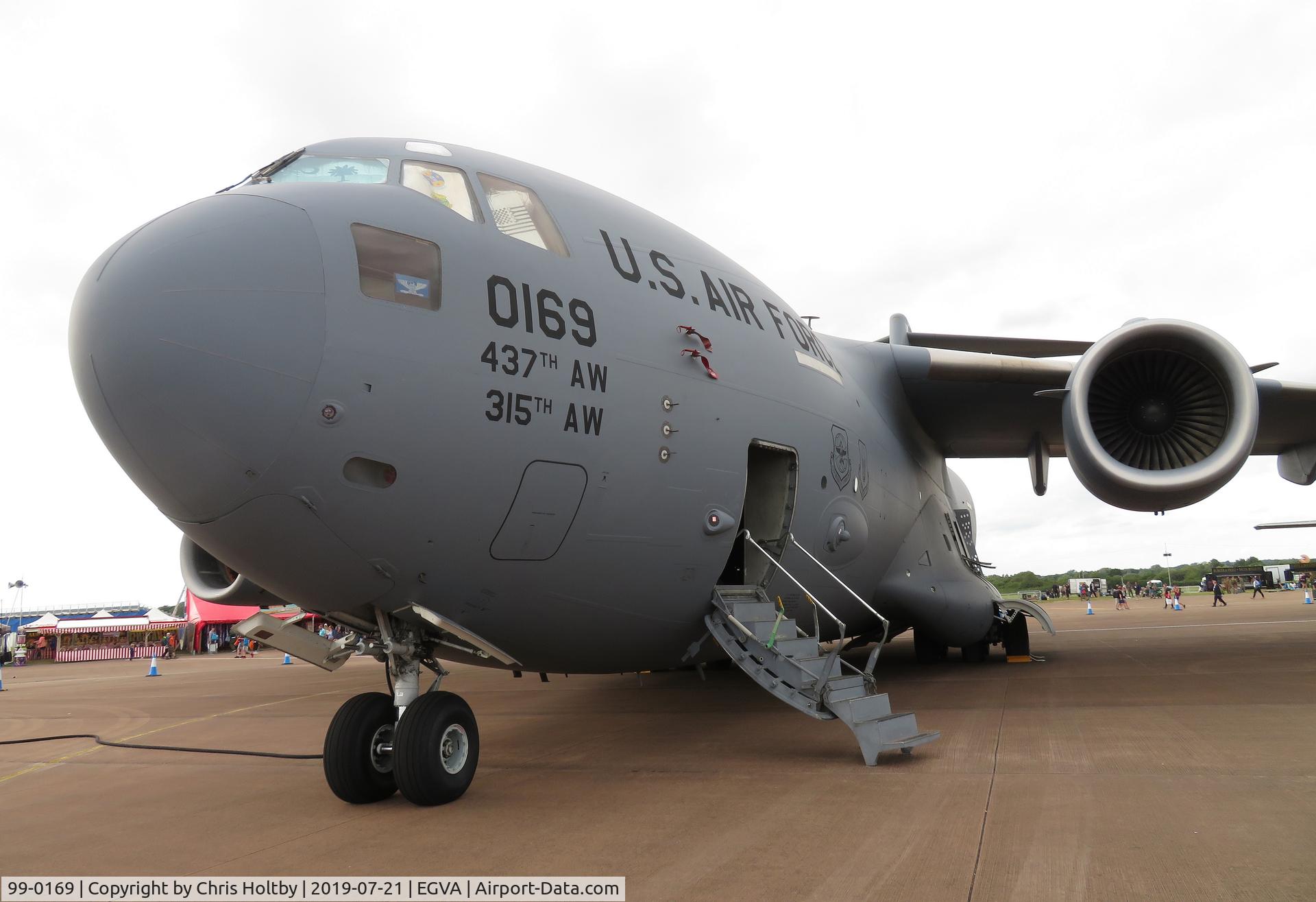 99-0169, 1999 Boeing C-17A Globemaster III C/N 50073/P-69, On static display at RIAT 2019 RAF Fairford