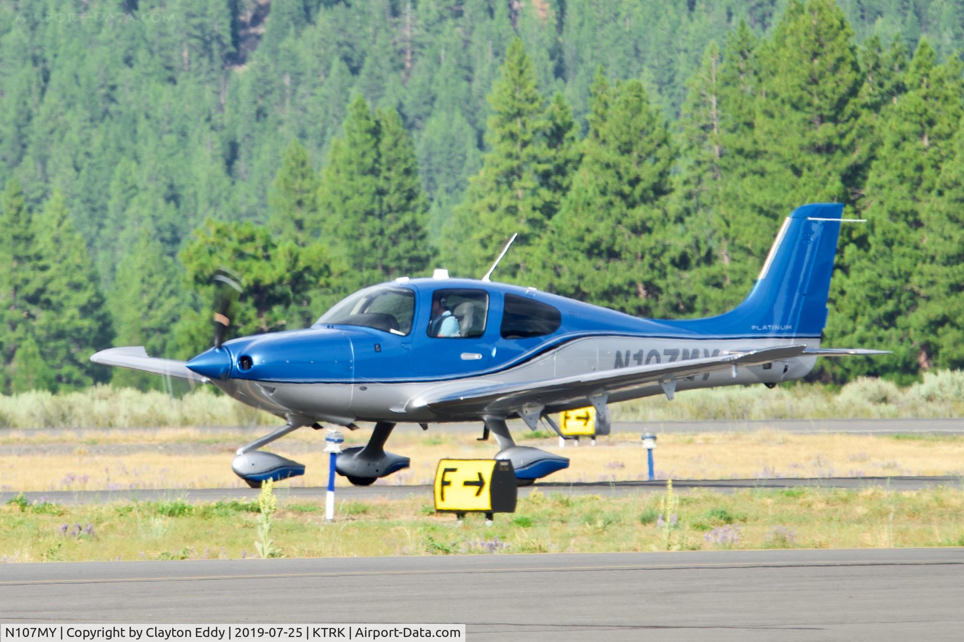 N107MY, 2018 Cirrus SR22T C/N 1751, Truckee Airport California 2019.
