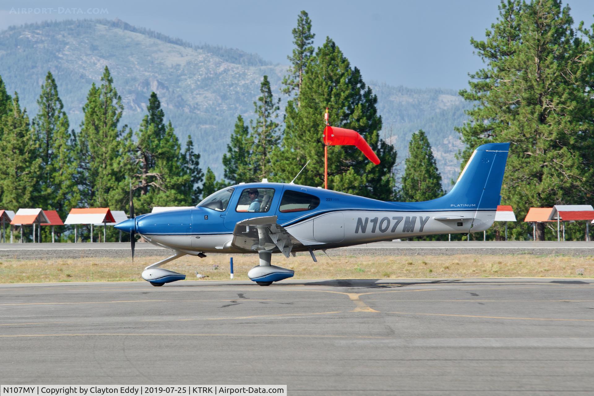 N107MY, 2018 Cirrus SR22T C/N 1751, Truckee Airport California 2019.