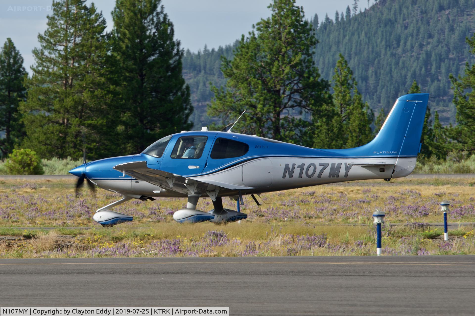 N107MY, 2018 Cirrus SR22T C/N 1751, Truckee Airport California 2019.