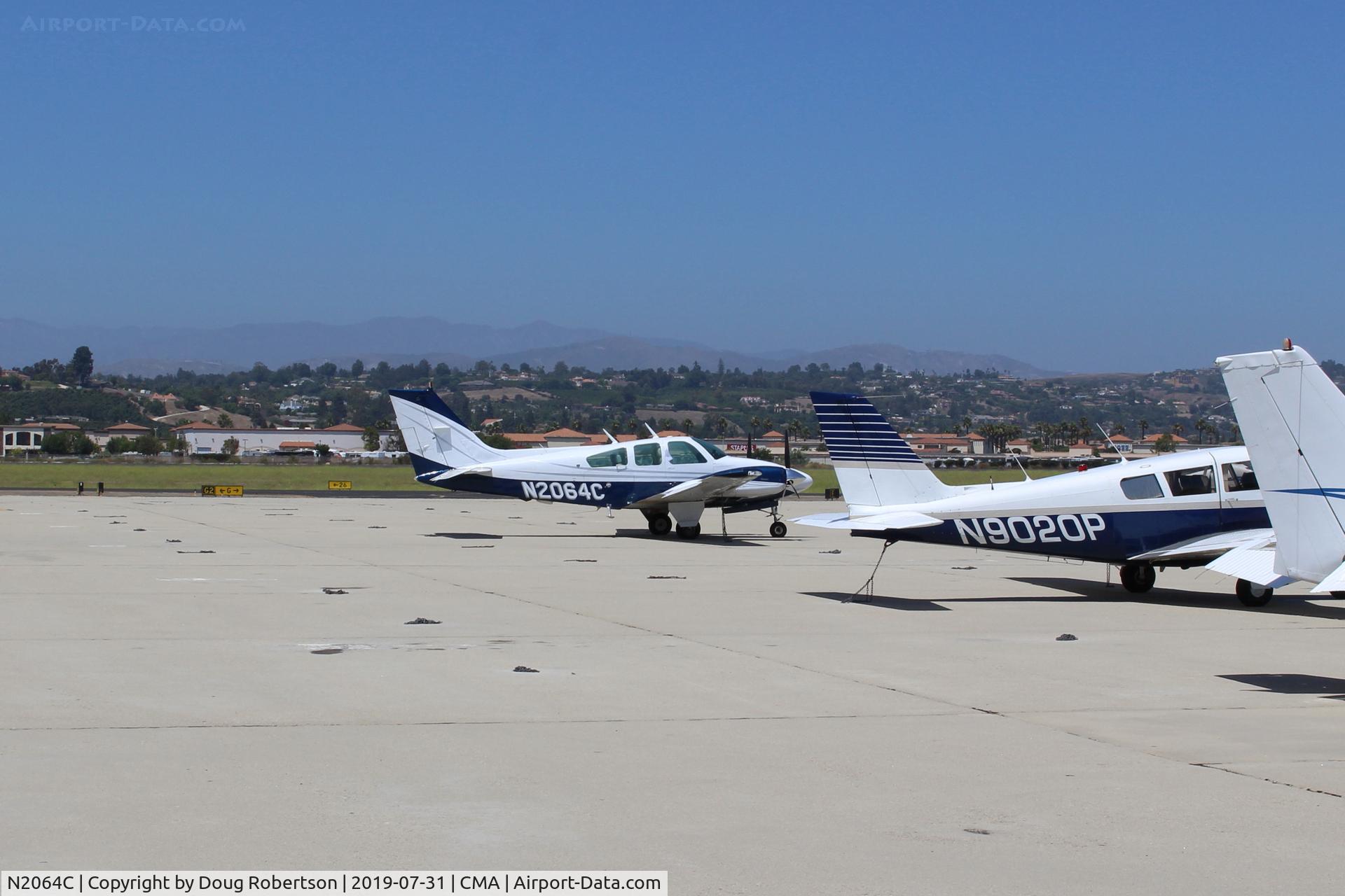 N2064C, 1979 Beech 95-B55 (T42A) Baron C/N TC-2212, 1979 Beech 95-B55 BARON (T42A COCHISE), two Lycoming IO-470-L 260 hp each, on Transient Ramp