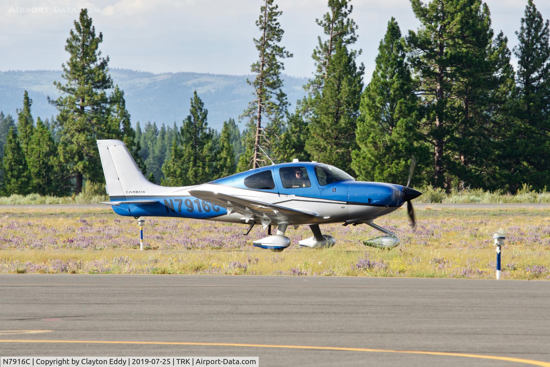 N7916C, 2017 Cirrus SR22T C/N 1529, Truckee Airport California 2019.