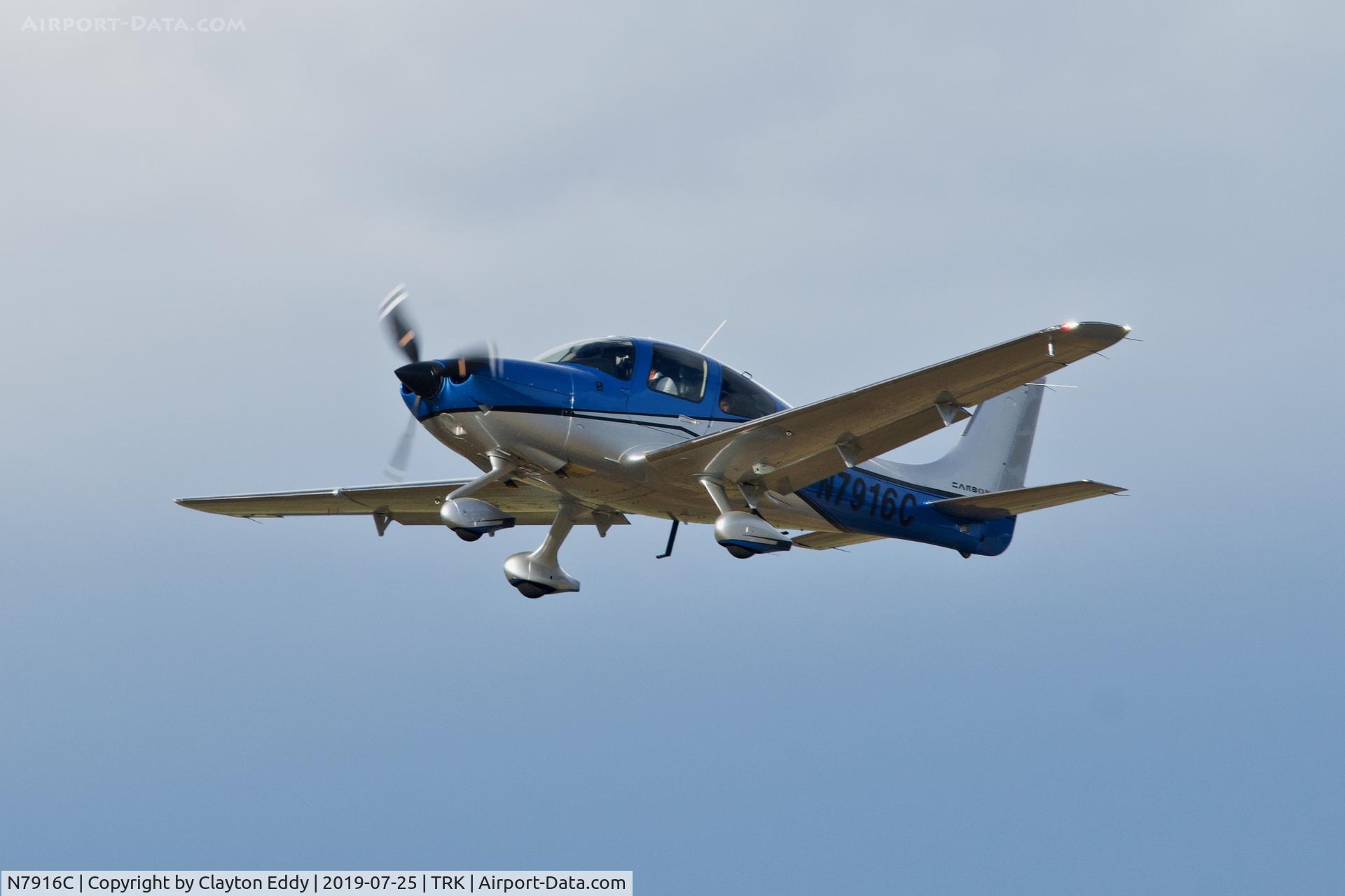 N7916C, 2017 Cirrus SR22T C/N 1529, Truckee Airport California 2019.