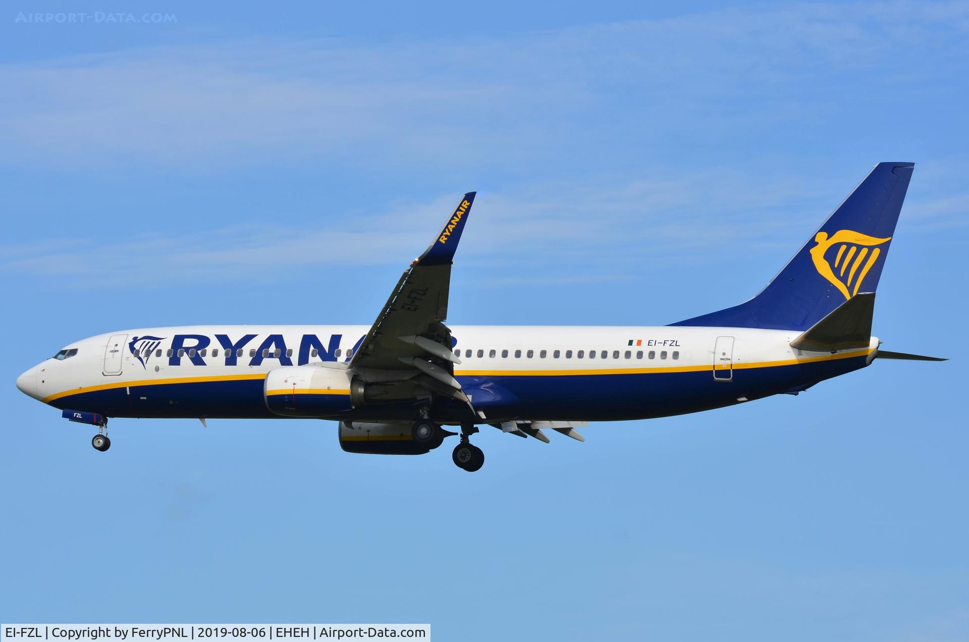 EI-FZL, 2017 Boeing 737-8AS C/N 44784, Ryanair B738 arriving in EIN