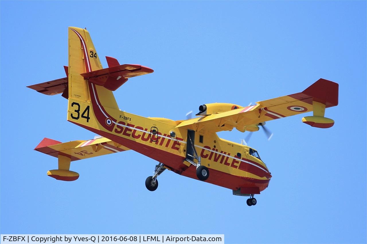 F-ZBFX, Canadair CL-215-6B11 CL-415 C/N 2007, Canadair CL-415, On final rwy 32R, Marseille-Provence Airport (LFML-MRS)