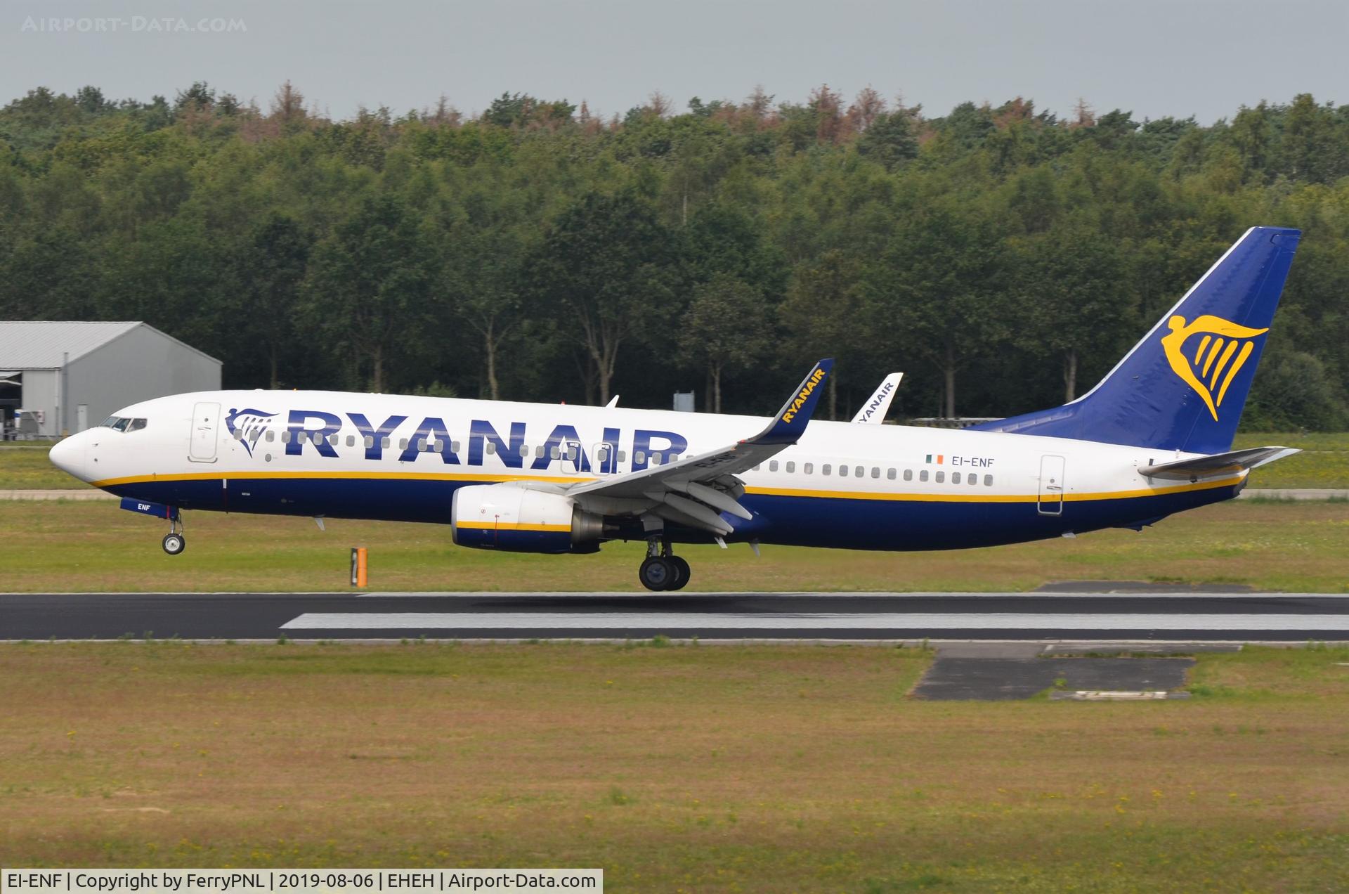EI-ENF, 2010 Boeing 737-8AS C/N 35034, Ryanair B738 landing