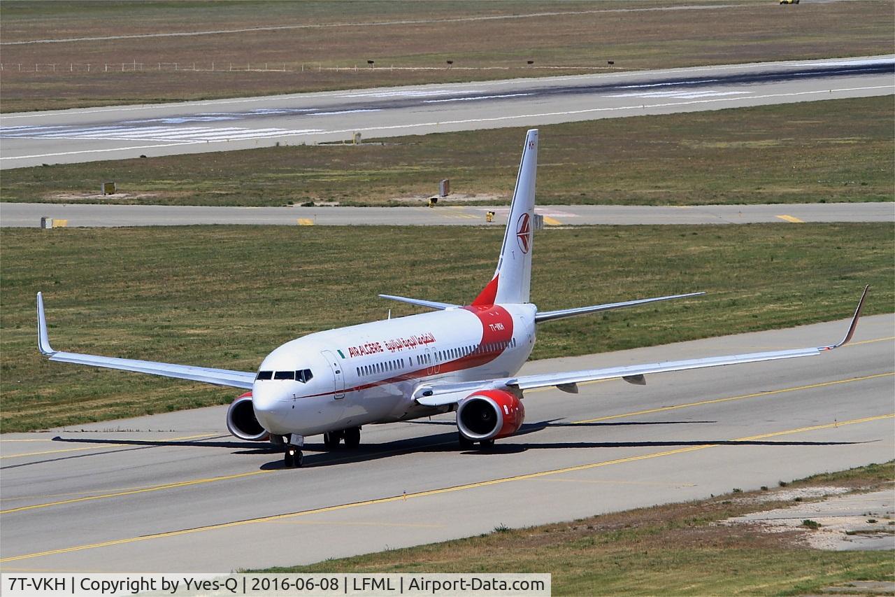 7T-VKH, 2011 Boeing 737-8D6 C/N 40862, Boeing 737-8D6, Taxiing to holding point rwy 31R, Marseille-Provence Airport (LFML-MRS)