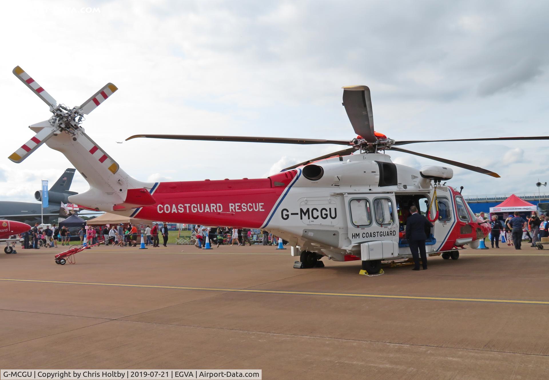 G-MCGU, 2014 Leonardo AW-189 C/N 92007, Parked at RIAT 2019 RAF Fairford