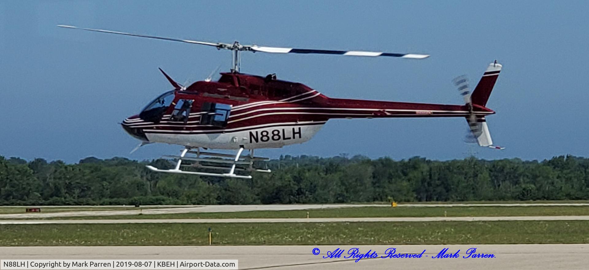 N88LH, 1976 Bell 206B C/N 1875, Coming into Benton Harbor, MI  
Mark Parren 269-429-4088