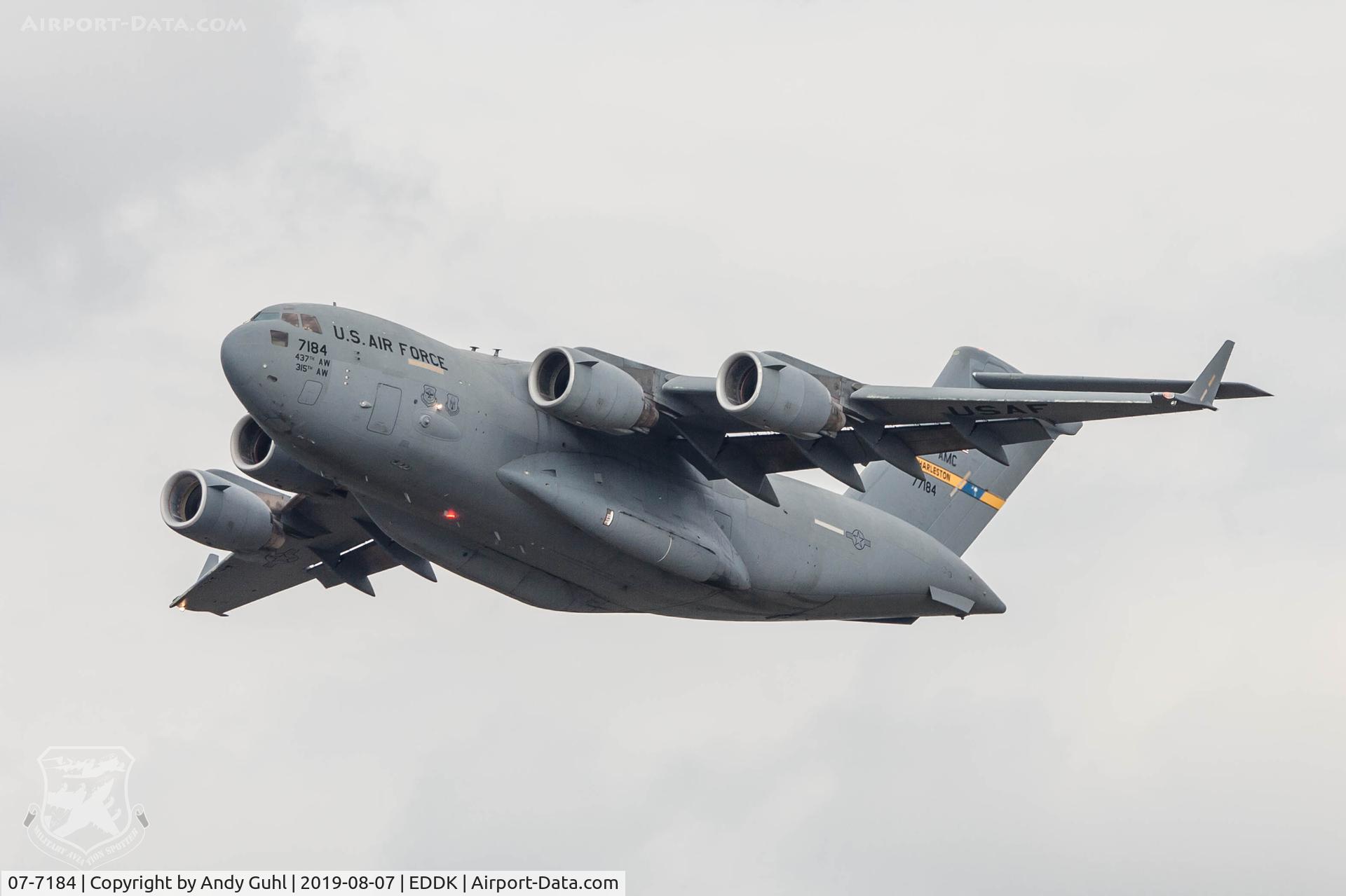 07-7184, 2007 Boeing C-17A Globemaster III C/N 50202/F201/P184, Moose