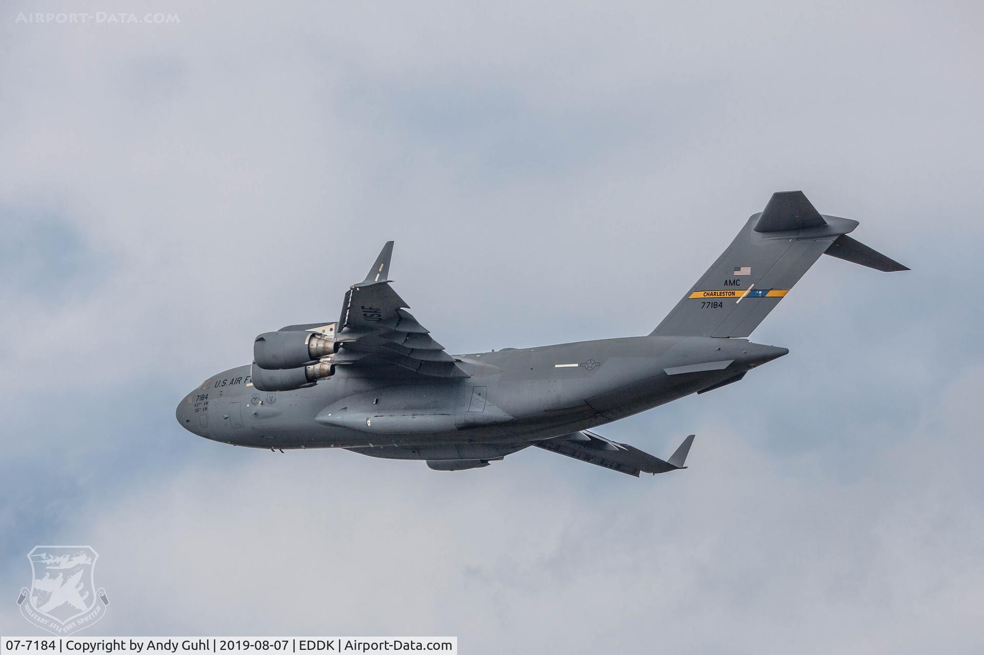 07-7184, 2007 Boeing C-17A Globemaster III C/N 50202/F201/P184, Boeing C-17A Globemaster III