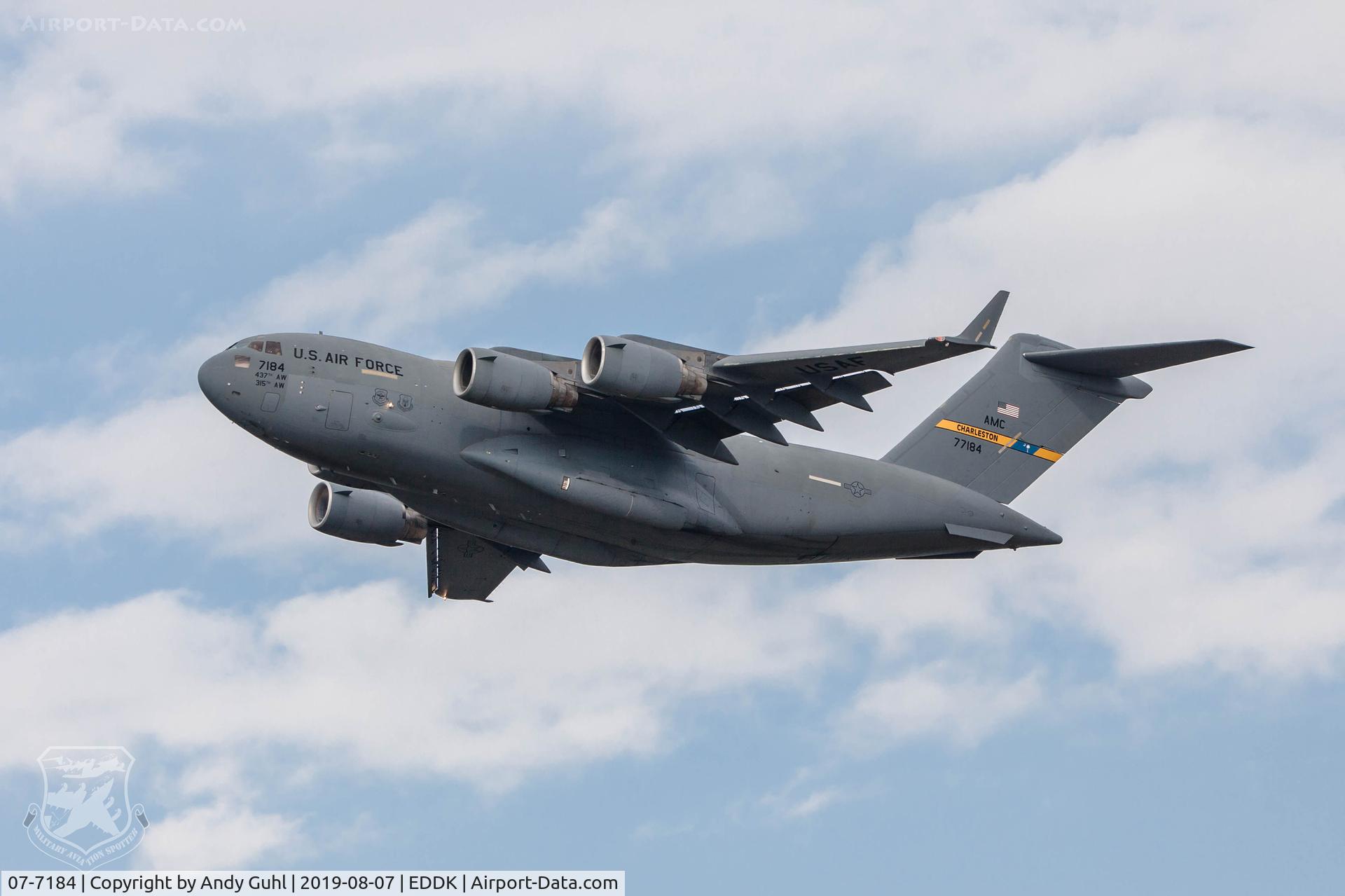 07-7184, 2007 Boeing C-17A Globemaster III C/N 50202/F201/P184, Globemaster III