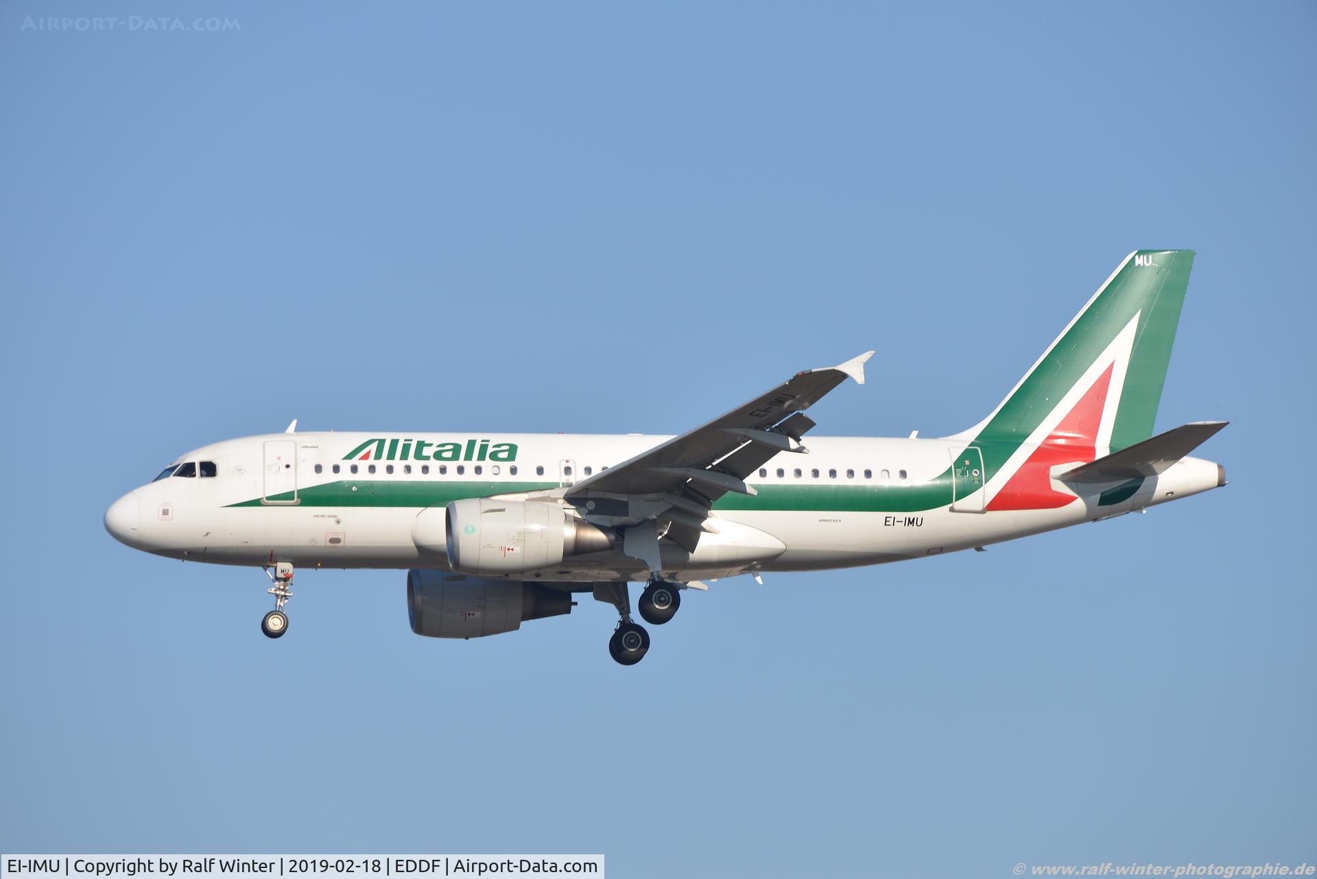 EI-IMU, 2012 Airbus A319-111 C/N 5130, Airbus A319-111 - AZ AZA Alitalia 'Pietro Verri' - 5130 - EI-IMU - 18.02.2019 - FRA