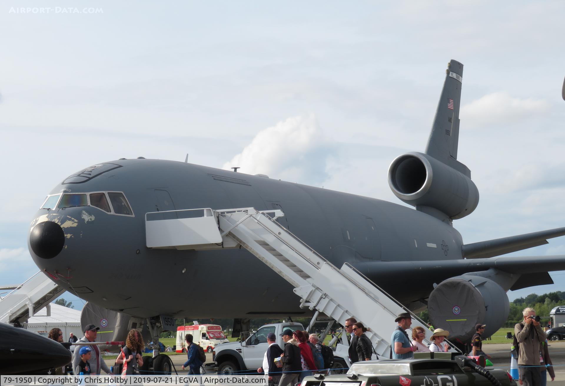 79-1950, 1982 McDonnell Douglas KC-10A Extender C/N 48210, Huge McD. Extender parked in the static display ground at RIAT 2019