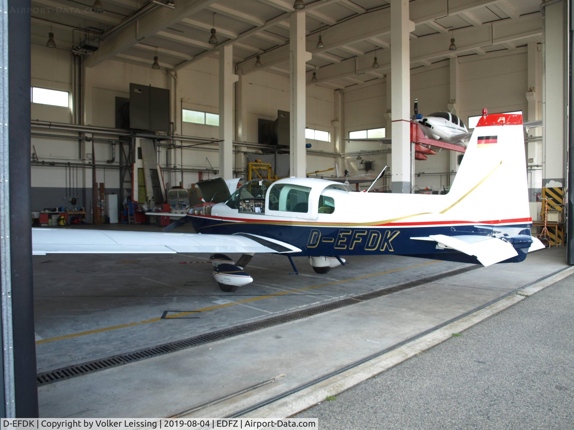 D-EFDK, 1975 Grumman American AA-5 Traveler C/N AA5-0646, parking