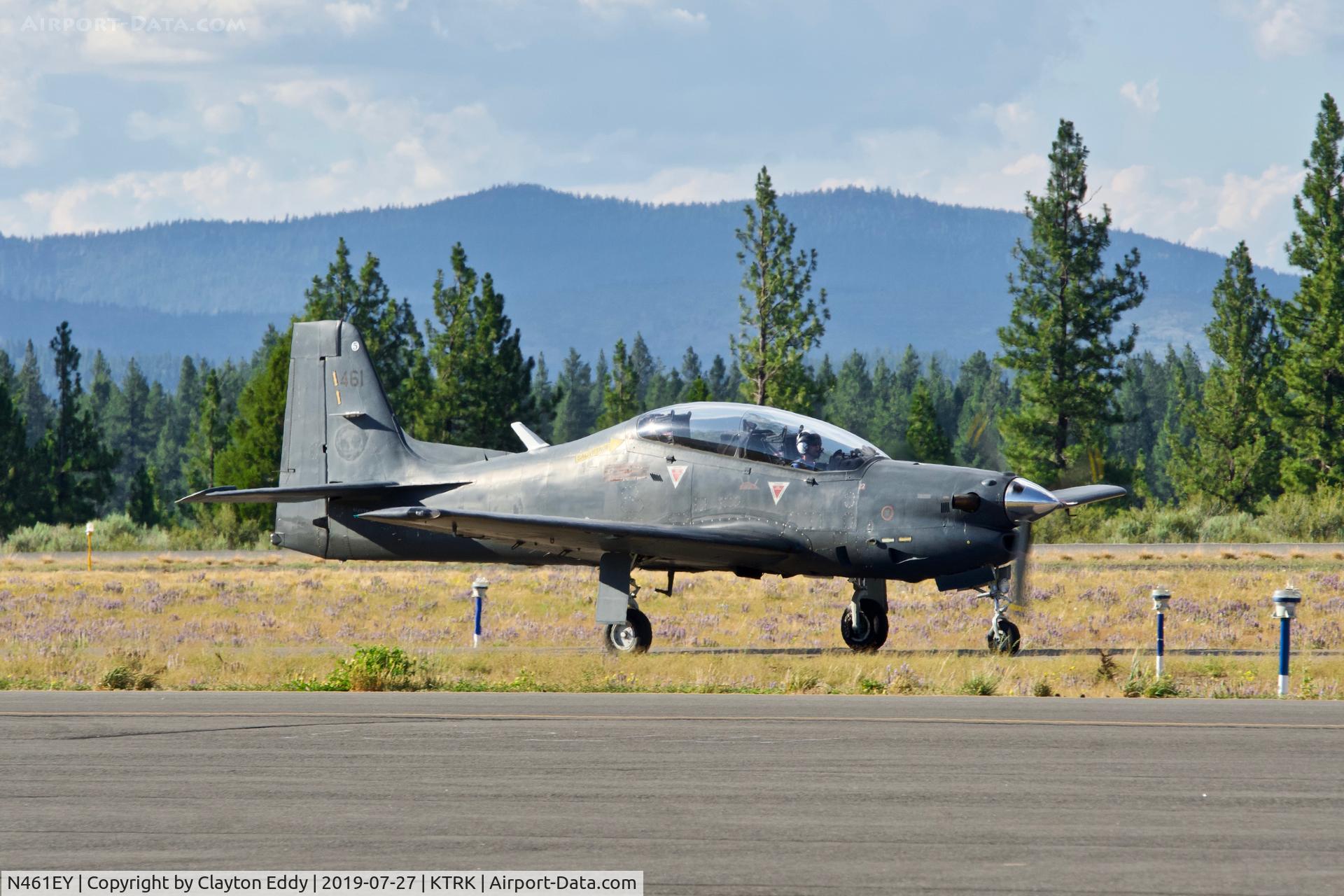 N461EY, Embraer EMB-312F Tucano C/N 312461, Truckee Airport California 2019.