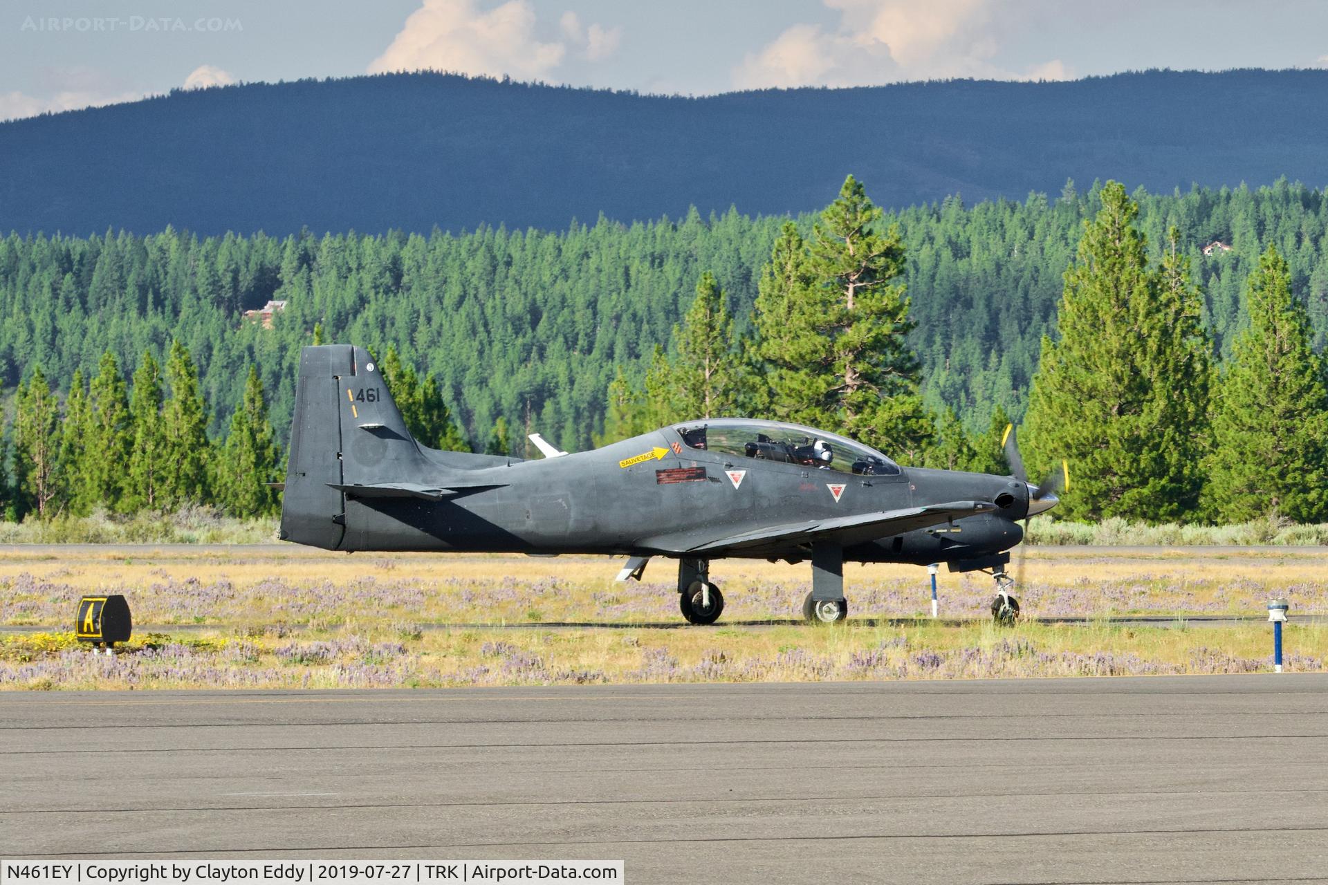 N461EY, Embraer EMB-312F Tucano C/N 312461, Truckee Airport California 2019.