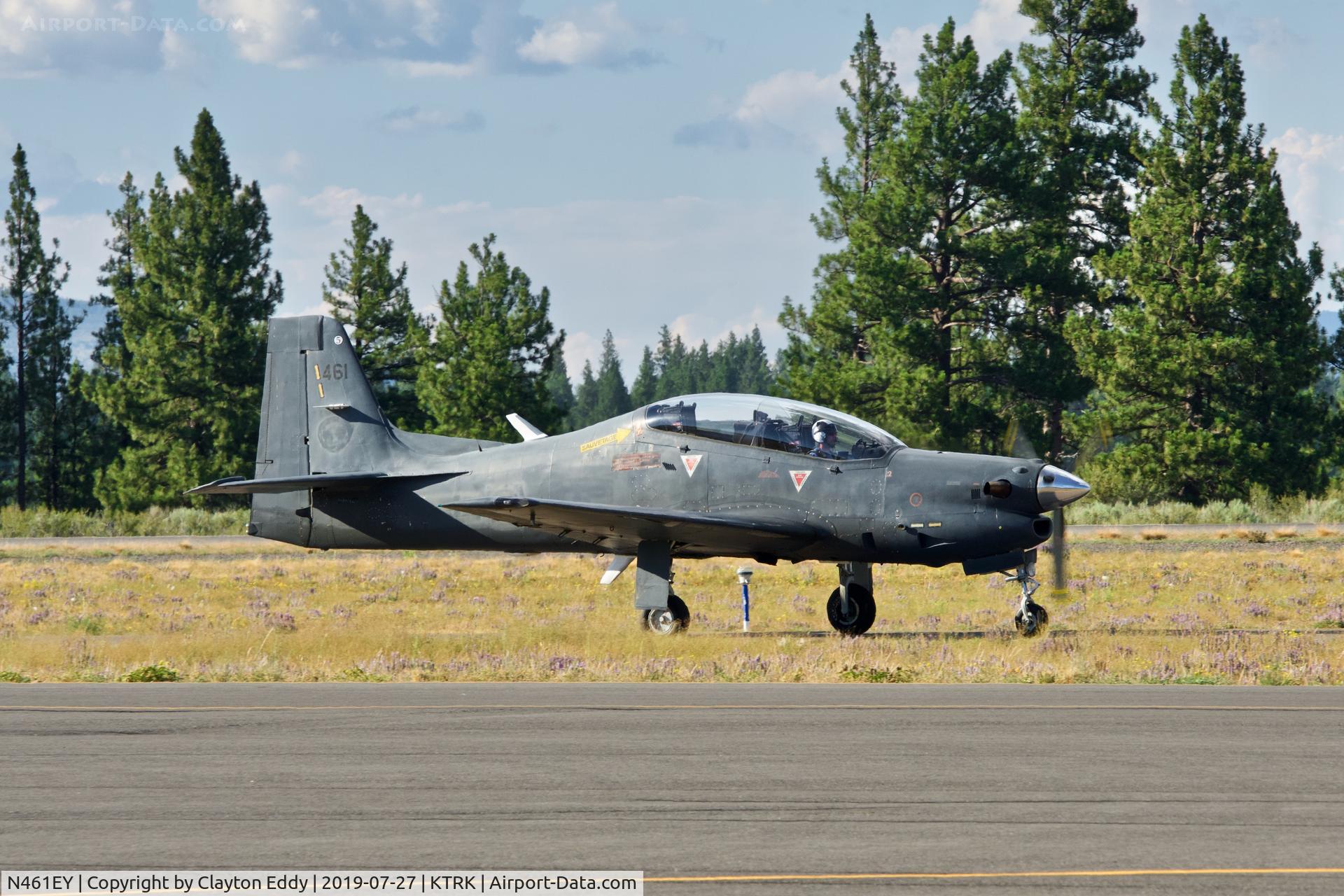 N461EY, Embraer EMB-312F Tucano C/N 312461, Truckee Airport California 2019.