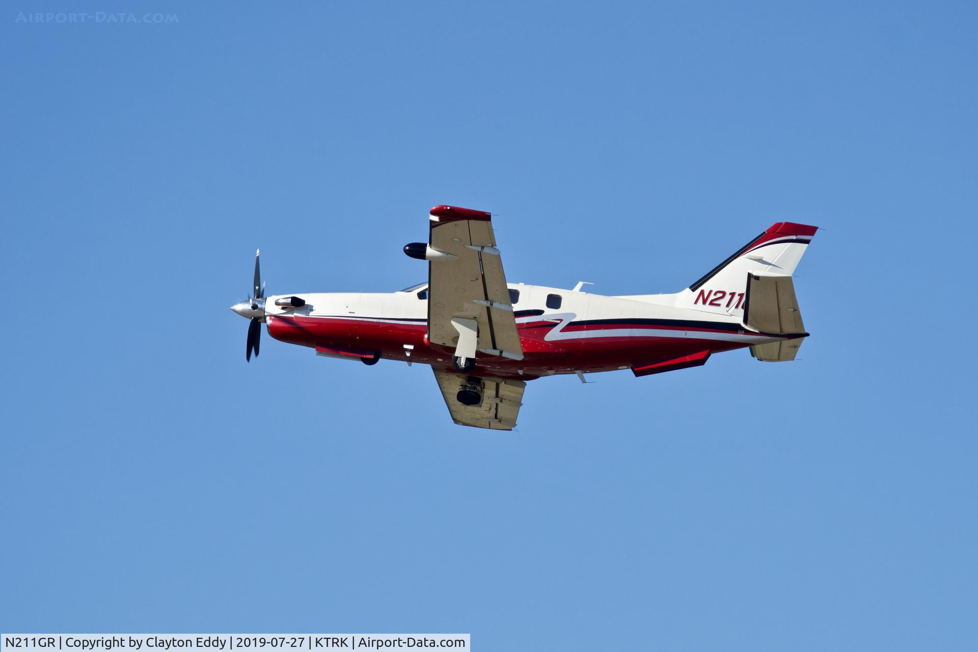 N211GR, 2008 Socata TBM 700 C/N 494, Truckee Airport California 2019.