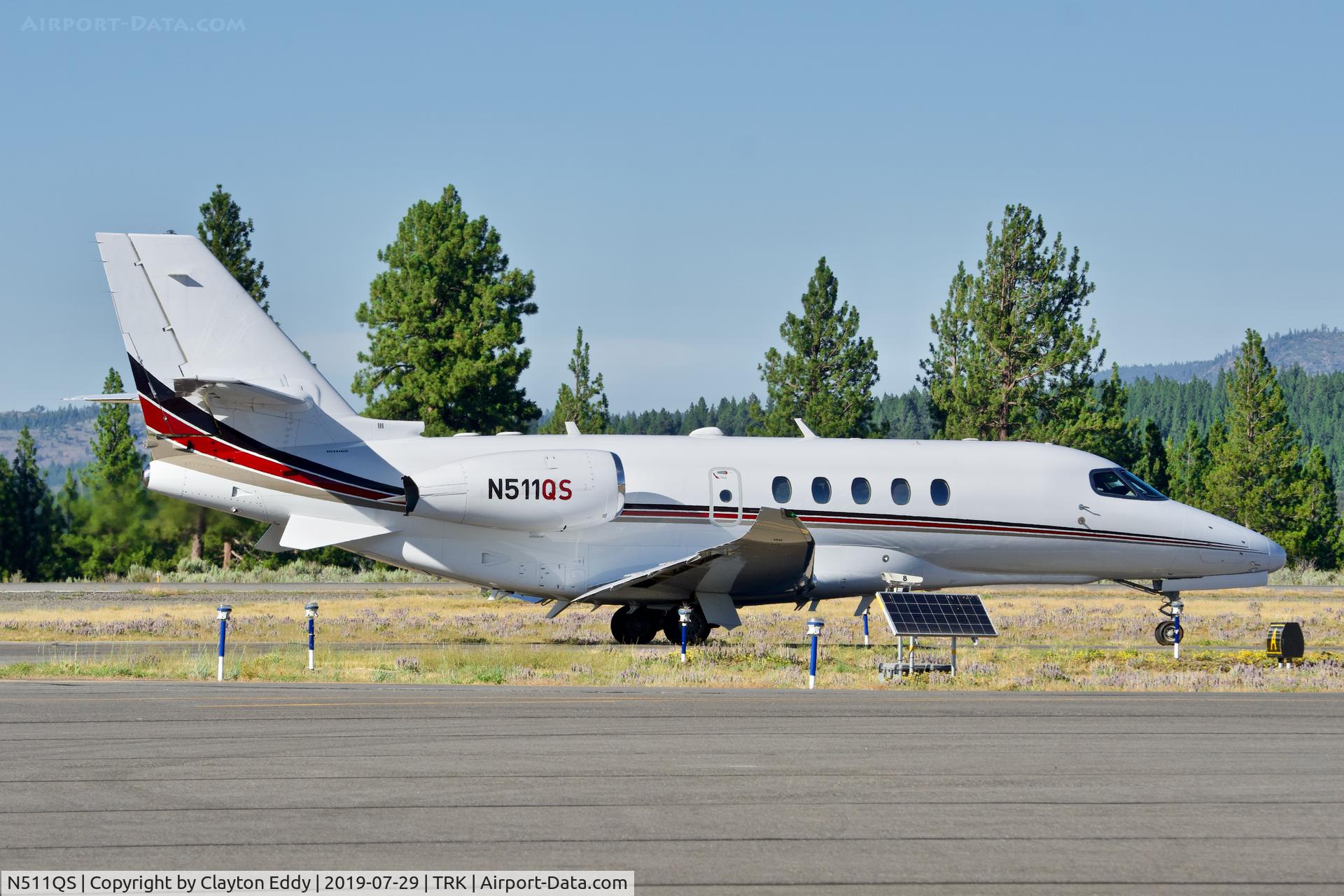 N511QS, 2018 Cessna 680A Citation Latitude C/N 680A-0148, Truckee Airport California 2019.