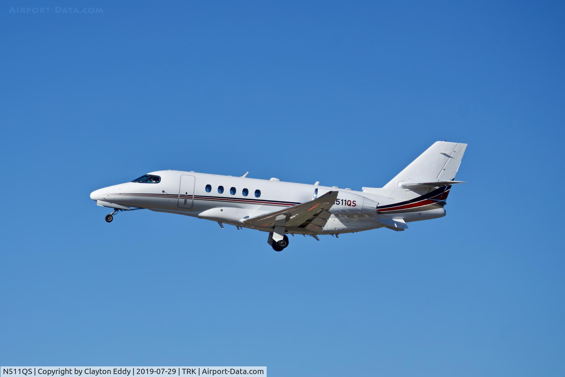 N511QS, 2018 Cessna 680A Citation Latitude C/N 680A-0148, Truckee Airport California 2019.
