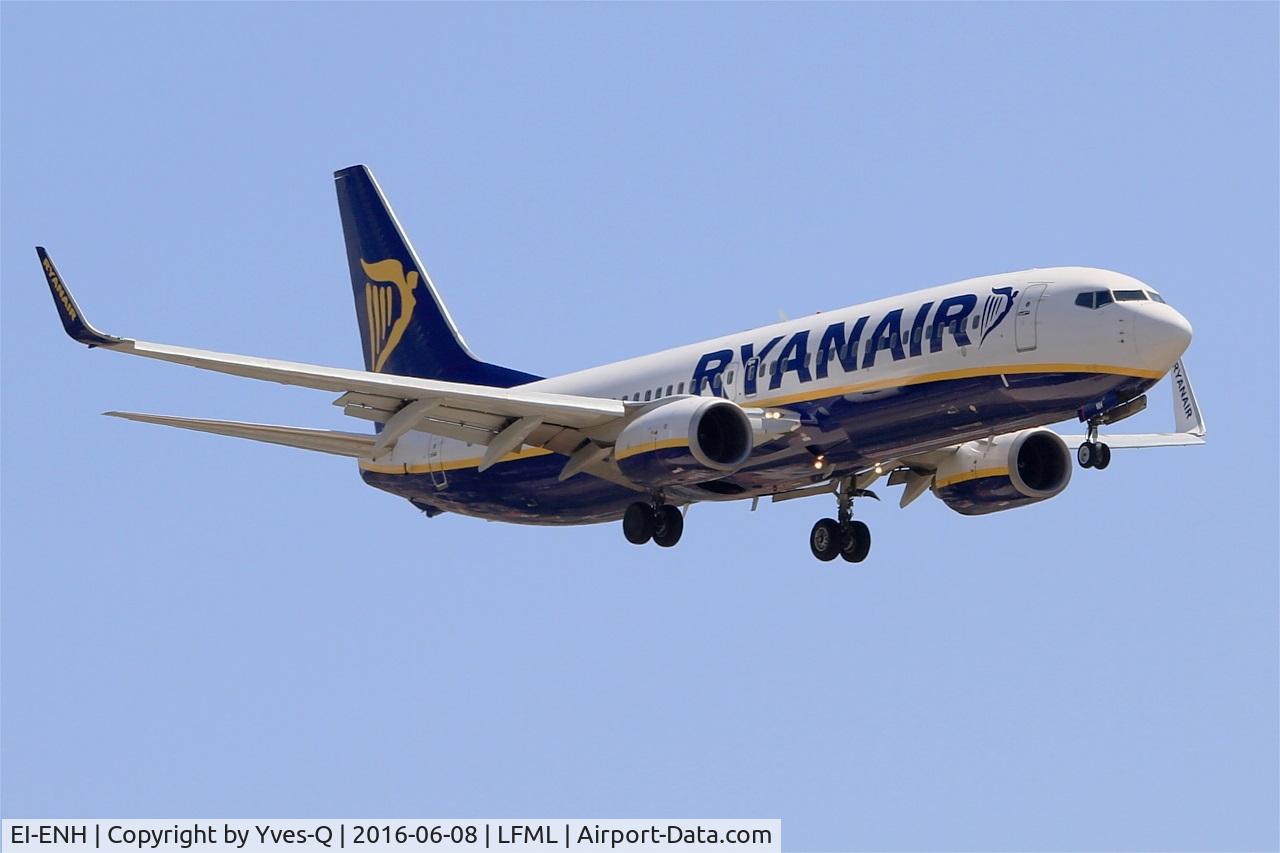 EI-ENH, 2010 Boeing 737-8AS C/N 35033, Boeing 737-8AS, Short approach Rwy 31R, Marseille-Provence Airport (LFML-MRS)
