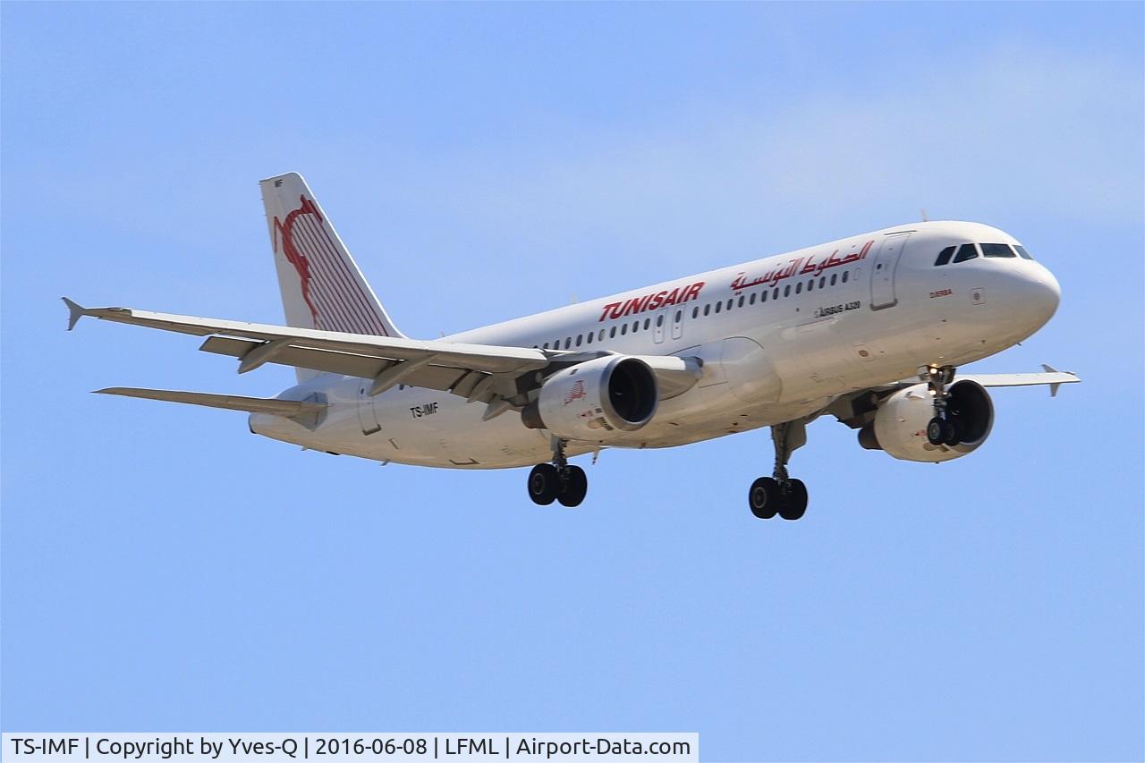 TS-IMF, 1992 Airbus A320-211 C/N 0370, Airbus A320-211, Short approach rwy 31R, Marseille-Provence Airport (LFML-MRS)