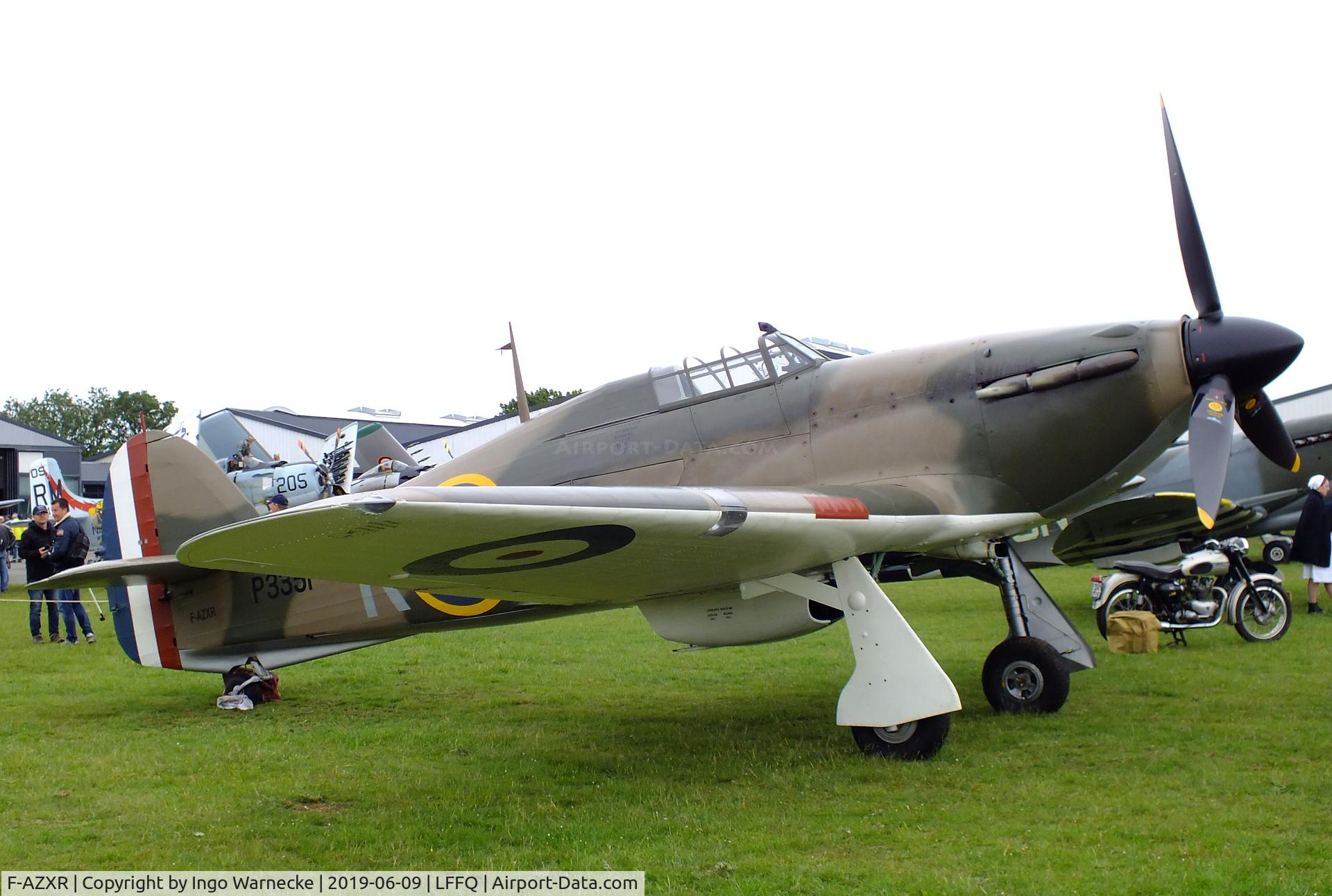 F-AZXR, Hawker Hurricane IIA C/N Not found ZK-TPK, Hawker Hurricane II A at the Meeting Aerien 2019, La-Ferte-Alais