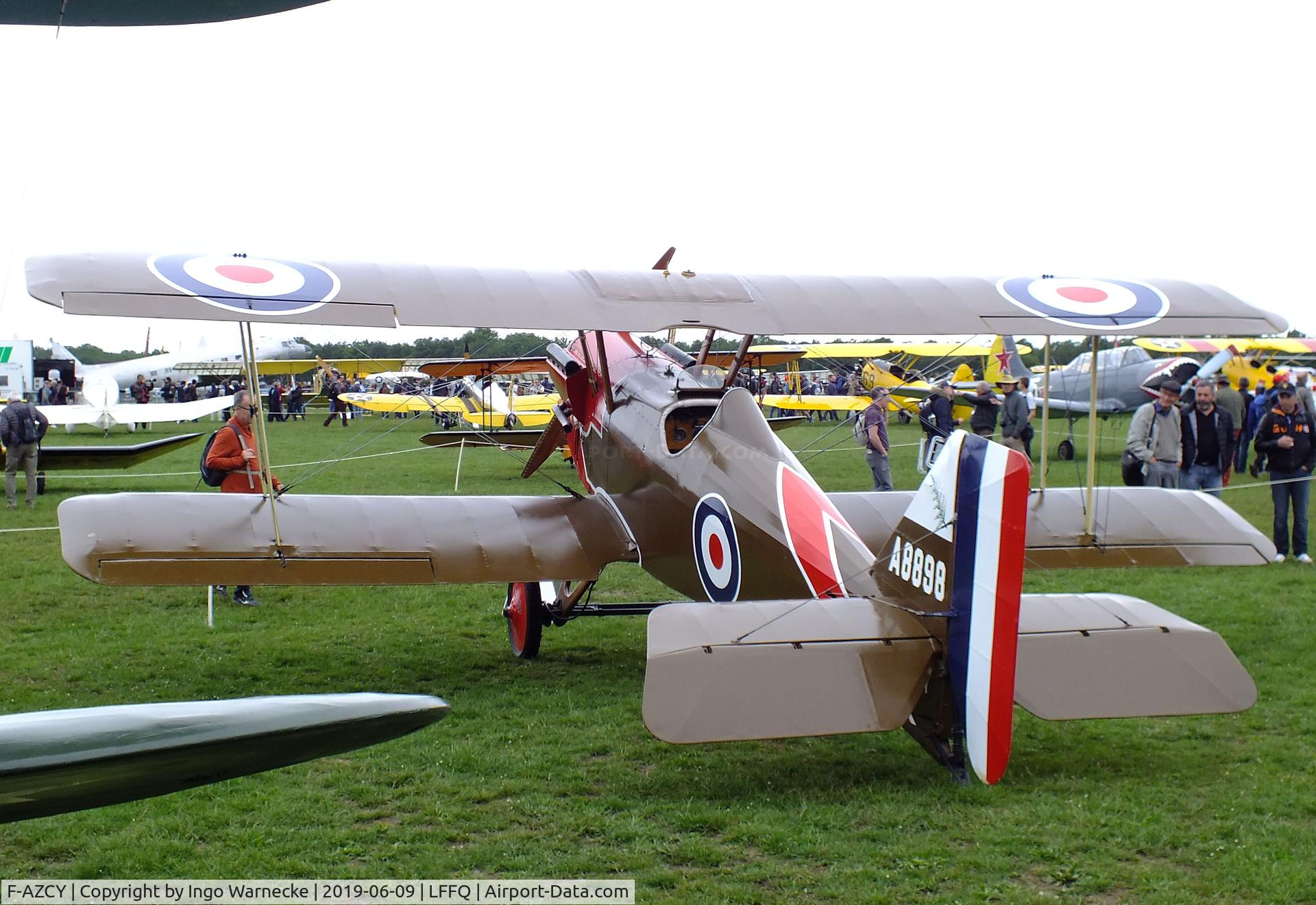F-AZCY, Royal Aircraft Factory SE-5A Replica C/N 03, Amicale Jean Salis R.A.F. S.E.5A look-alike (converted from a Stampe SV-4) at the Meeting Aerien 2019, La-Ferte-Alais