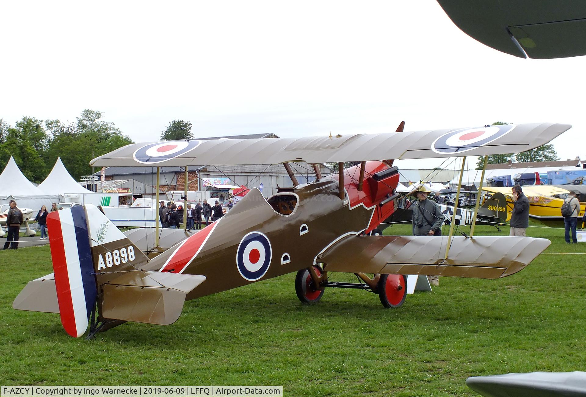 F-AZCY, Royal Aircraft Factory SE-5A Replica C/N 03, Amicale Jean Salis R.A.F. S.E.5A look-alike (converted from a Stampe SV-4) at the Meeting Aerien 2019, La-Ferte-Alais