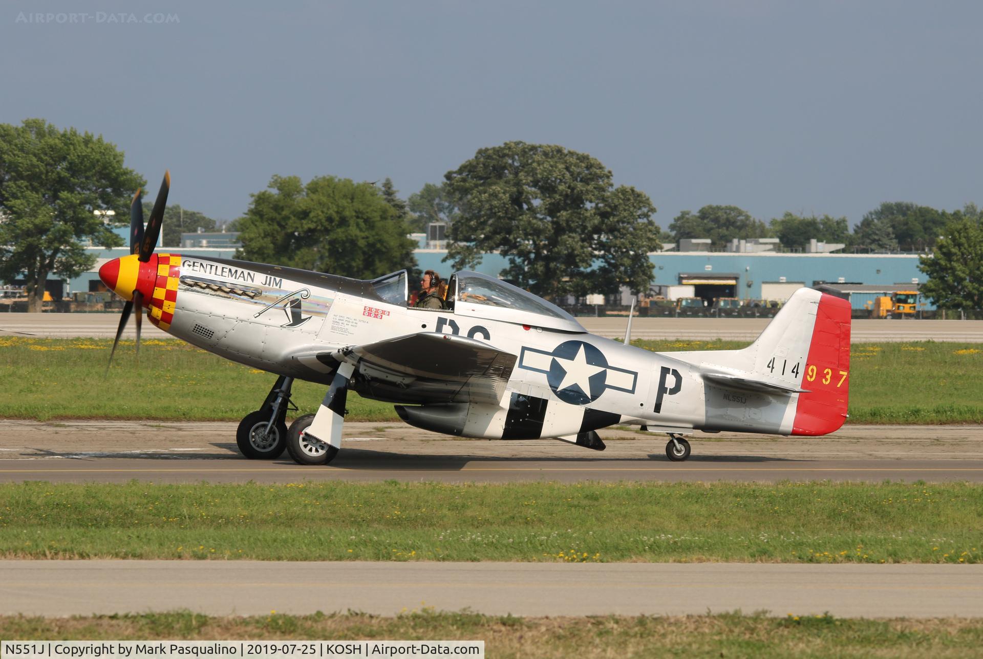 N551J, 1957 North American P-51D Mustang C/N 44-74230, North American P-51D