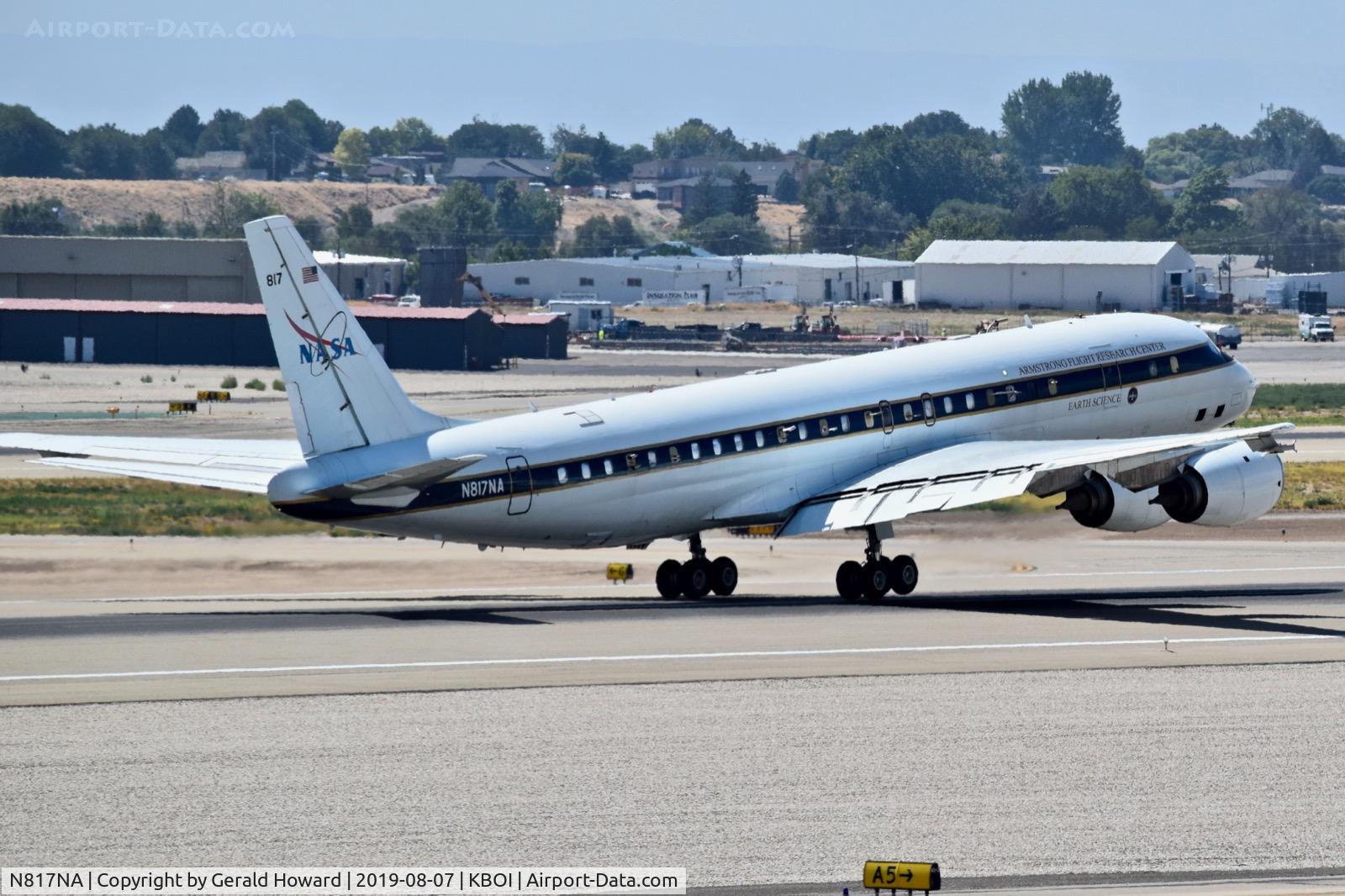 N817NA, 1969 Douglas DC-8-72 C/N 46082, Rotating.