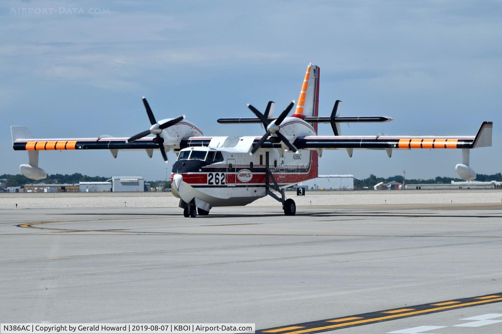 N386AC, 2015 Bombardier CL-415 (CL-215-6B11) C/N 2093, Taxiing on Alpha.